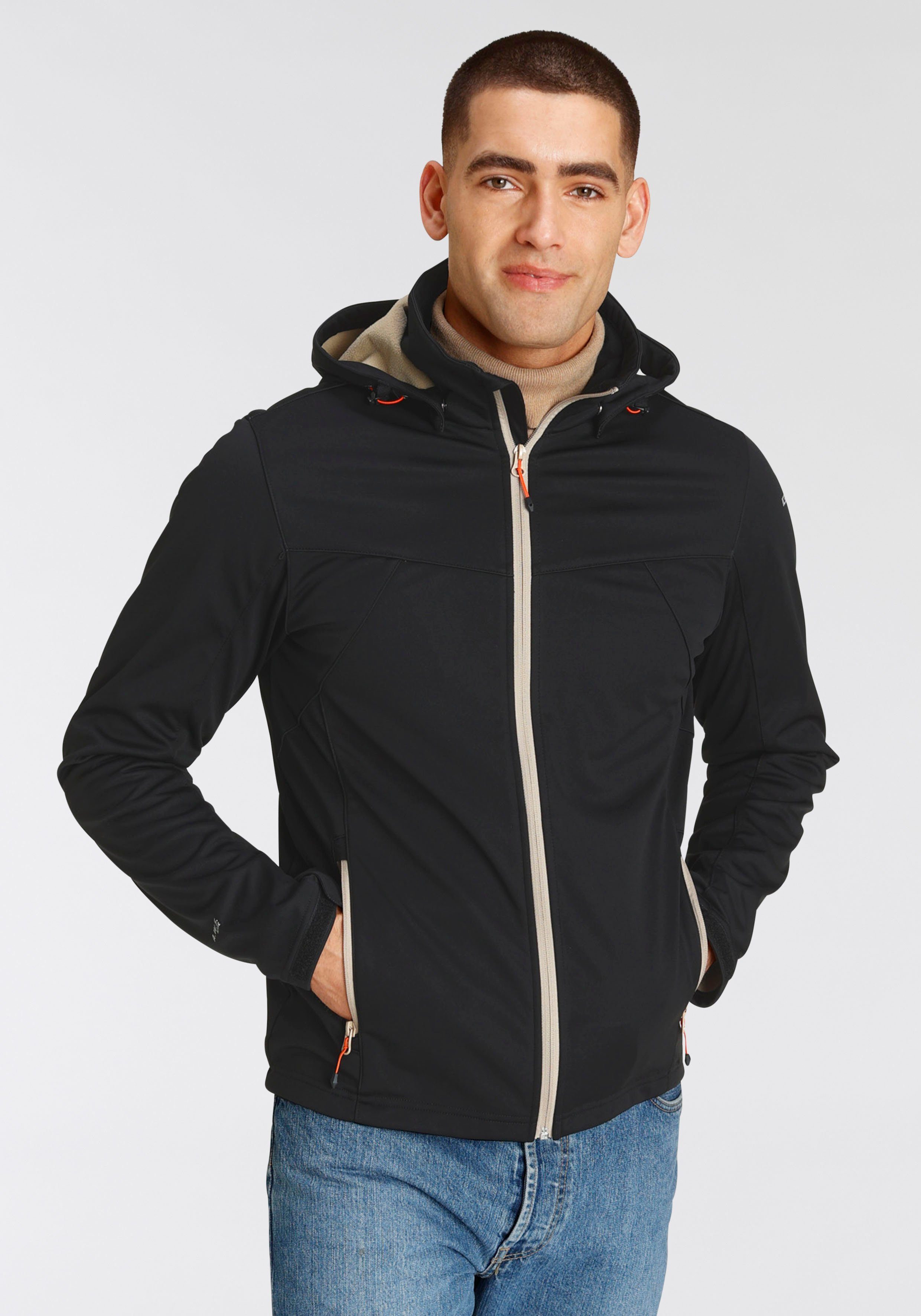 Icepeak Softshelljacke H SOFTSHELLJACKE BIGGS black