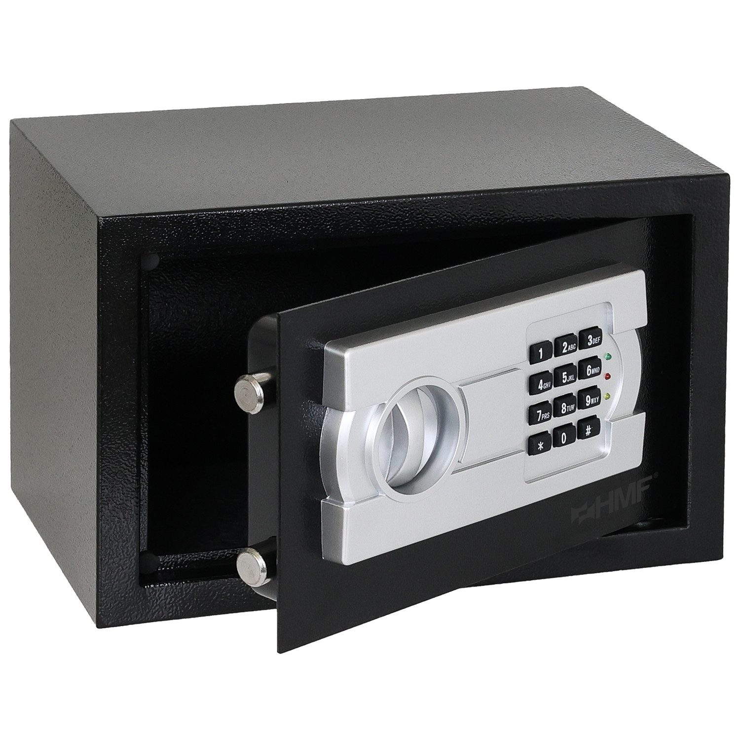 HMF Möbeltresor Safe Tresor für Zuhause Hotel oder Büro Möbeltresor mit Zahlenschloss, für DIN A5 Dokumente, 31 x 20 x 20 cm, Schwarz