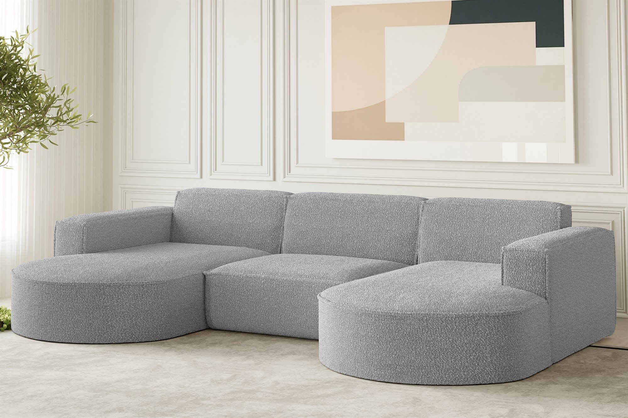 Fun Möbel Wohnlandschaft Wohnlandschaft U-Form Sofa günstig online kaufen