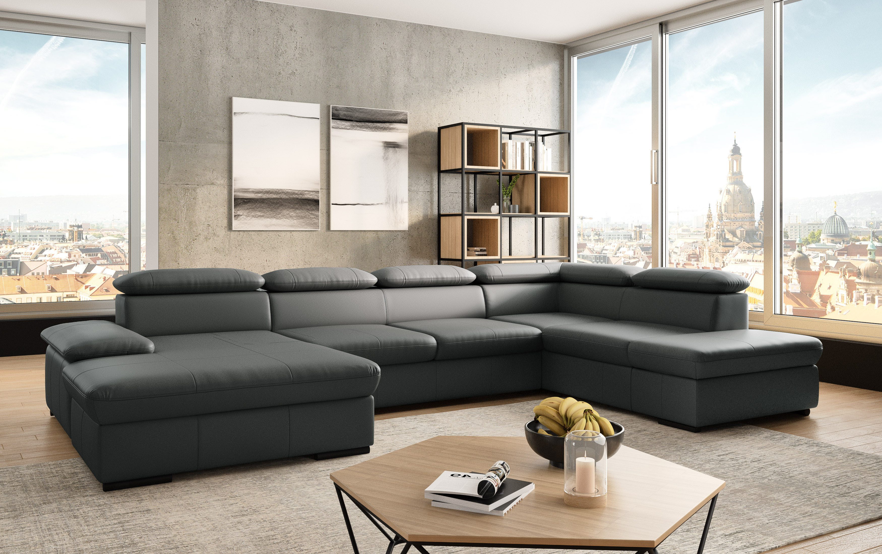 sit&more Wohnlandschaft Alcudia U-Form, wahlweise mit Bettfunktion