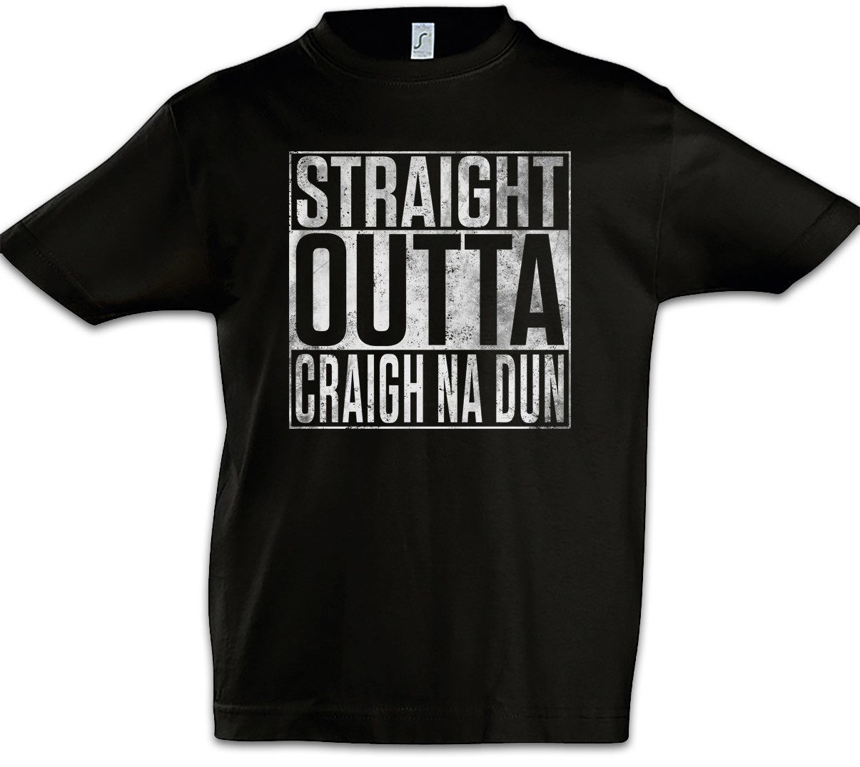 Print-Shirt Straight Outta Craigh Na Dun Kinder T-Shirt Scots Scotland Schottland