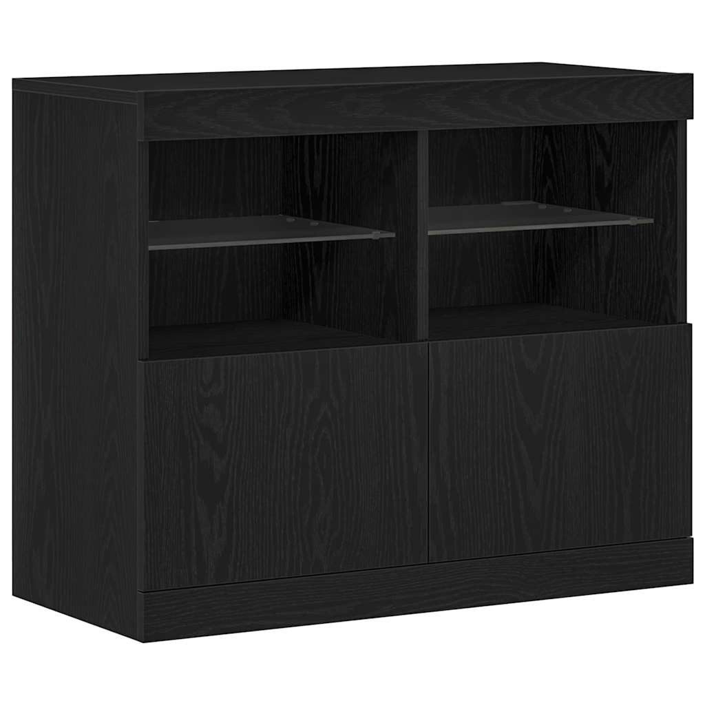 vidaXL Sideboard Sideboard Schwarz 81 x 37 x 67 cm Holzwerkstoff (1 St)
