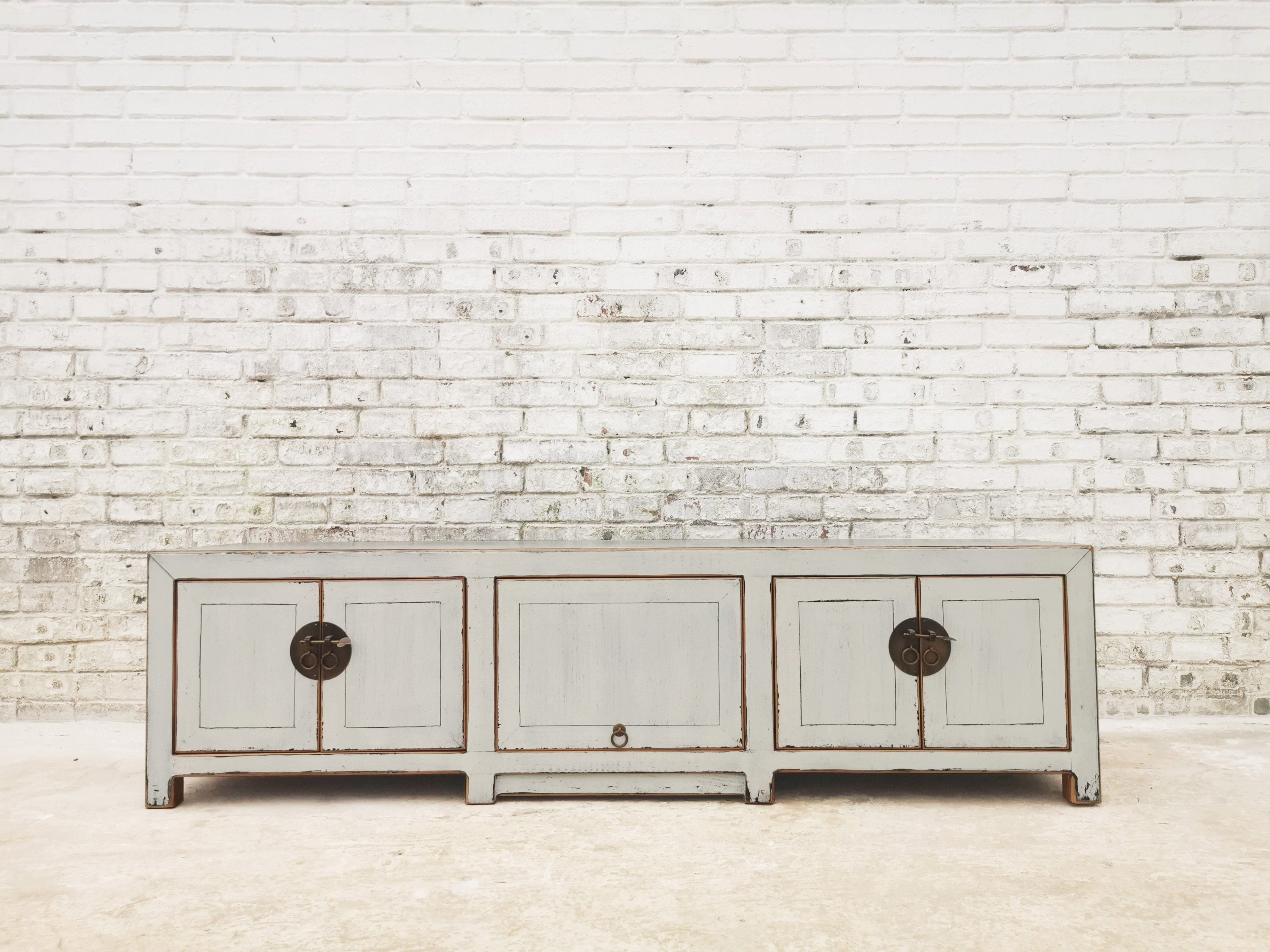 Luxury-Park-Direct Kommode Minimalistisches China Lowboard mit antikem Finish