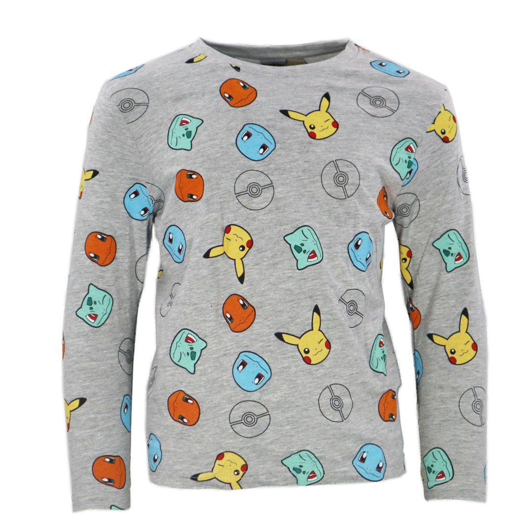 POKÉMON Schlafanzug Pokemon Pikachu and langarm Pyjama Kinder Friends