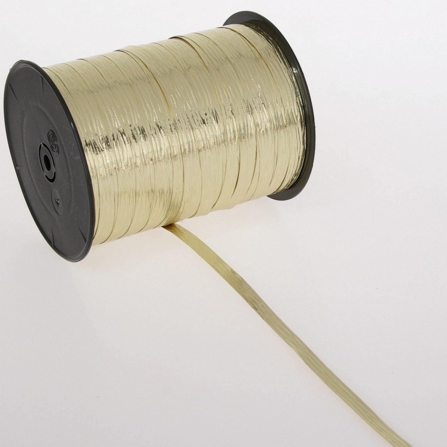 Deko AS Dekoband Metallic-Band gold - 7 mm Breite auf 250 m Rolle - 797007 02