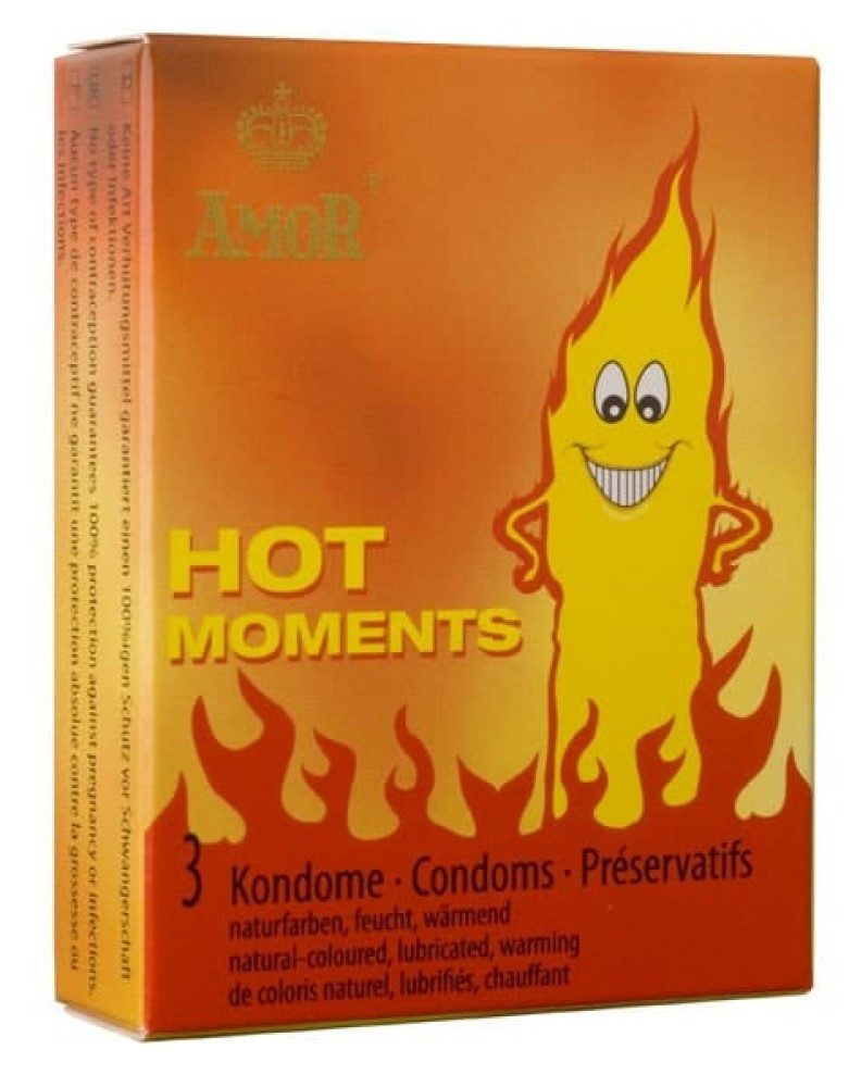 Amor Kondome AMOR Hot Moments / 3 pcs content, 1 St., mit wärmeeffekt