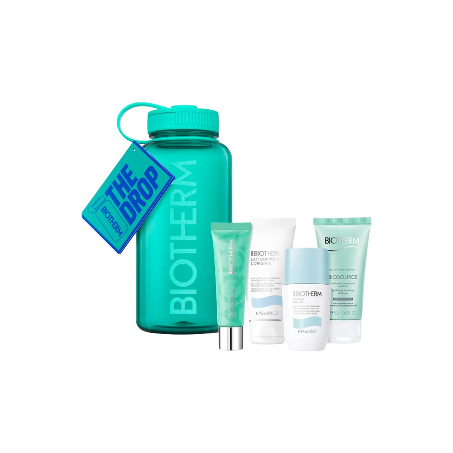 BIOTHERM Gesichtspflege-Set Aquasource Aqua Drop-Set Green, 5-tlg.