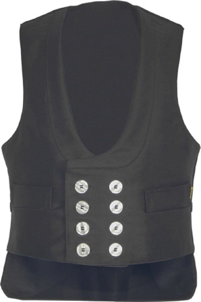 JOB Arbeitsweste Zunftweste Doppel-Pilot schwarz mit Nierenschutz