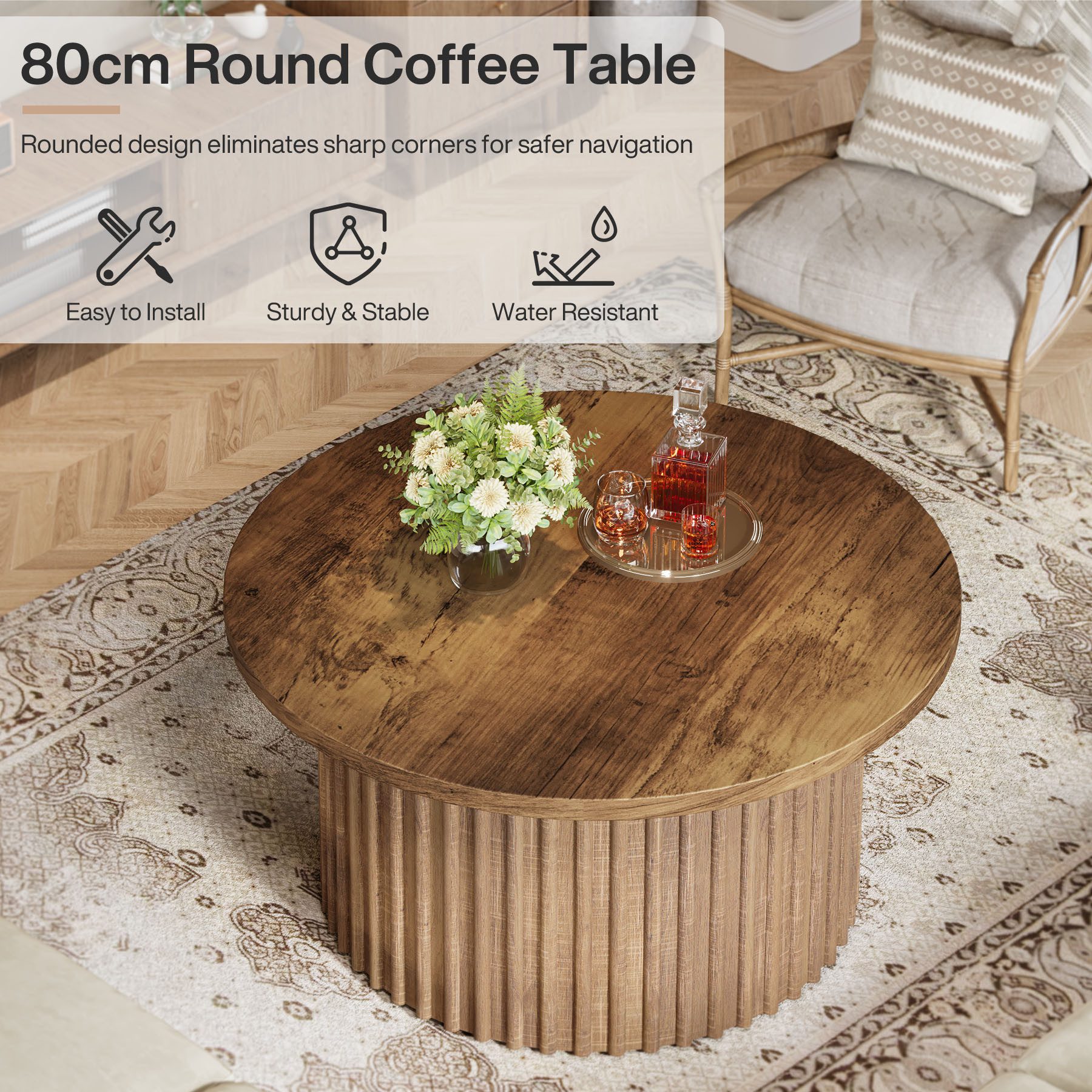 HOMCOM Couchtisch Mit Glasablage – Hochglanz Weiß, 100x45x45 Cm, Moderner Wohnzimmertisch