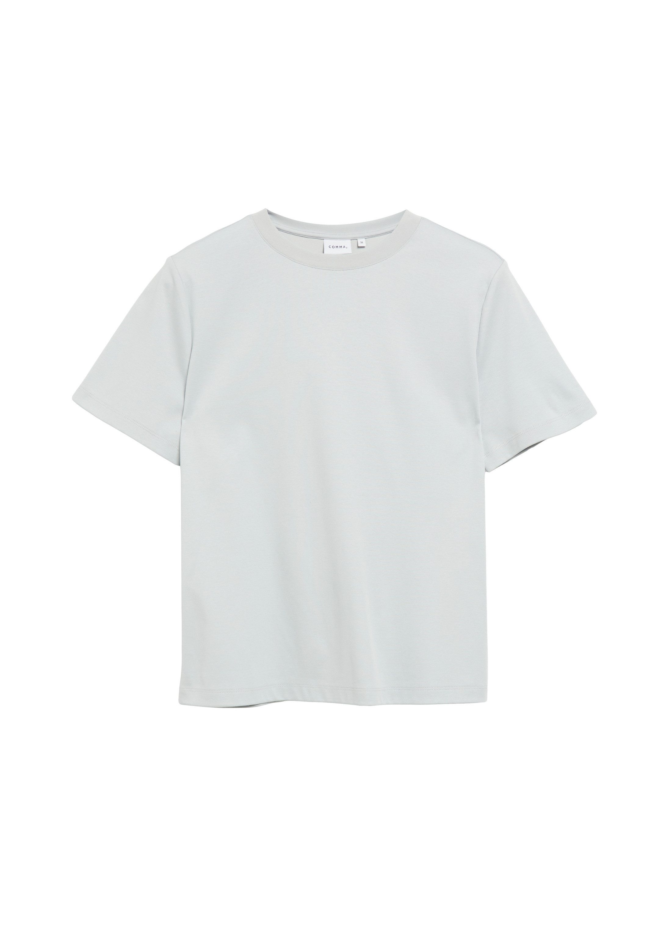 comma Kurzarmshirt T-Shirt Hochwertiges T-Shirt aus Baumwolle
