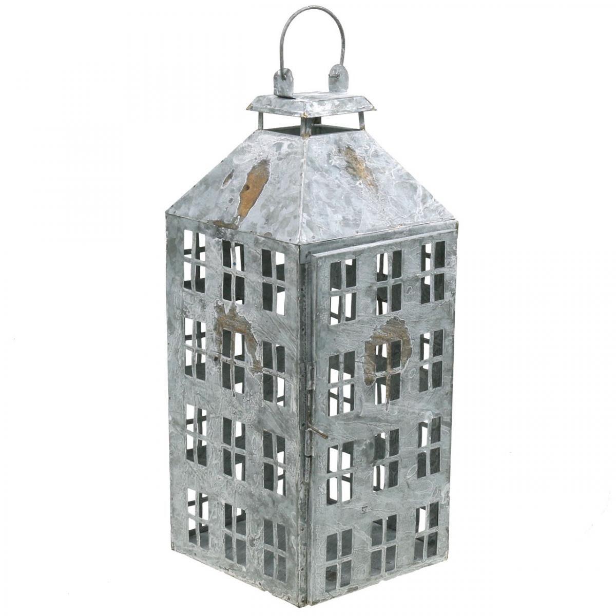 Florists Products Windlicht Vintage Metall Laterne 41,5cm Shabby Chic Lichthaus