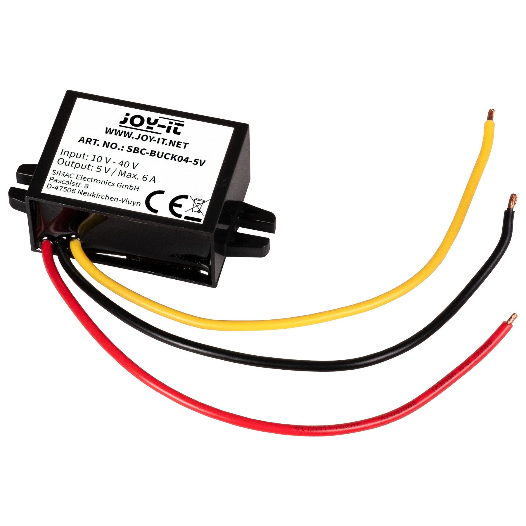 Joy-it Spannungswandler JOY-IT Buck Spannungswandler, SBC-Buck04-5V, Eingang 10-40V, Ausgang