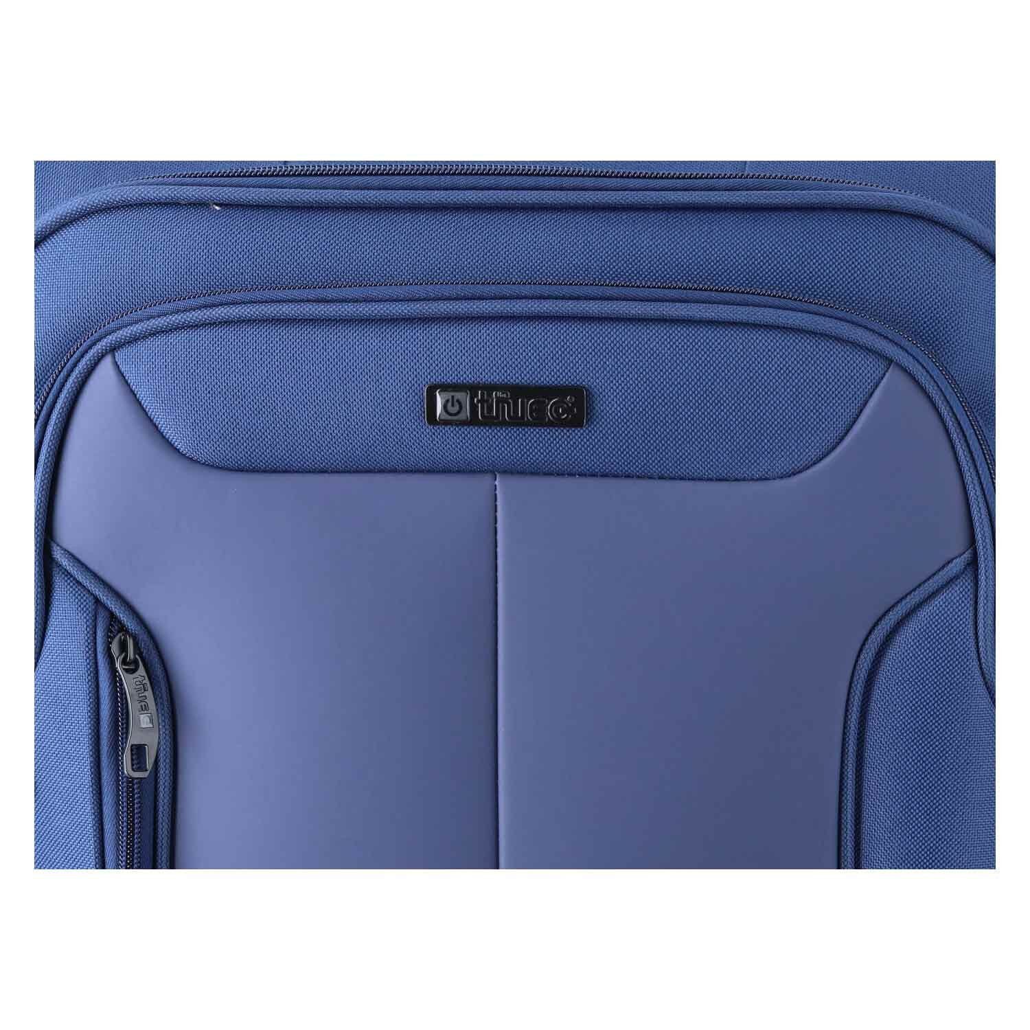 TheTrueC Koffer TheTrueC 3er Kofferset S/M/L Kopenhagen navy, 4 Rollen Rollen