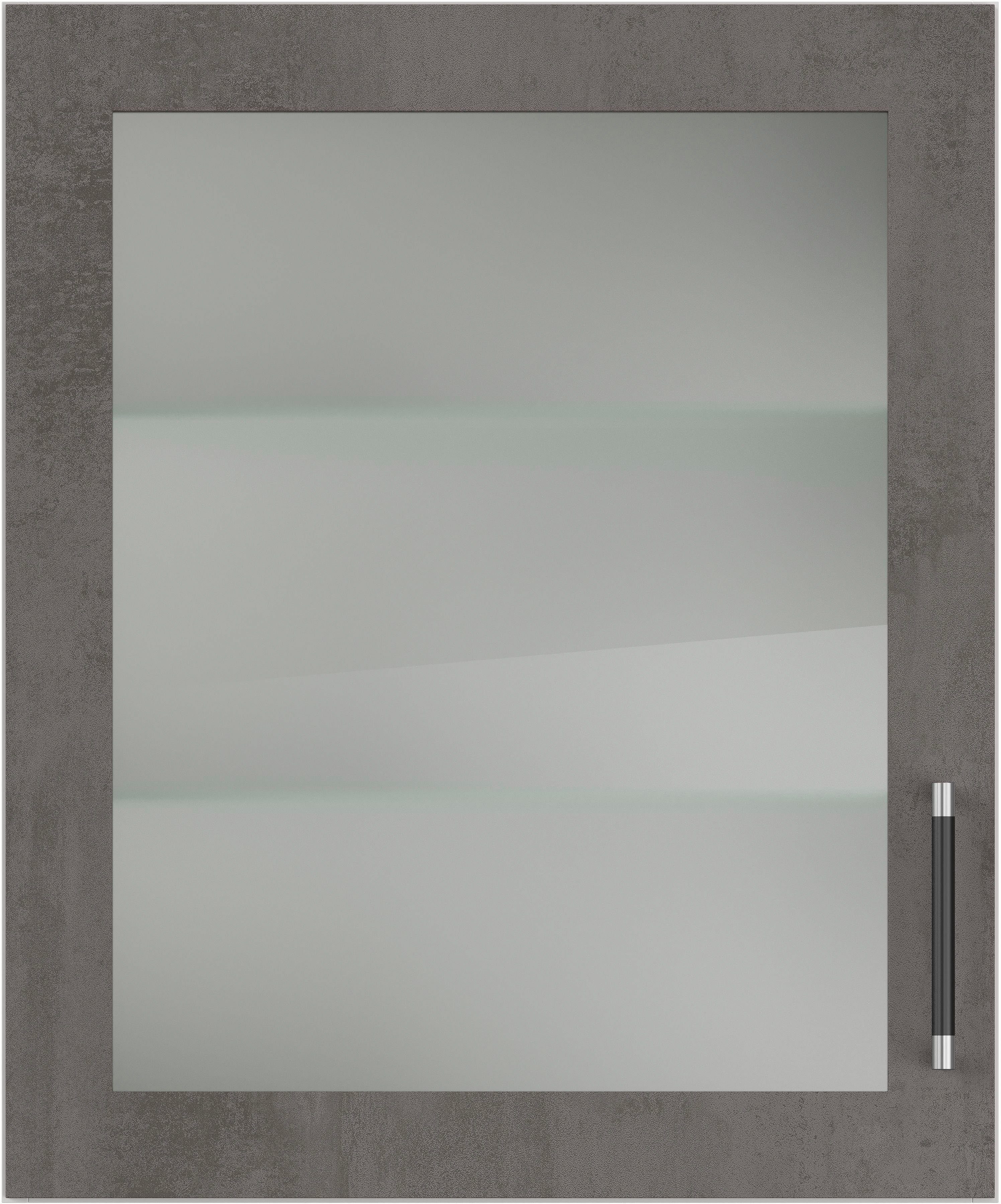 IMPULS KÜCHEN Glashängeschrank "Prag", Breite/Höhe: 50 oder 60/72,3 cm vormontiert, mit Glasdrehtür, mit verstellbarem Glasfachboden
