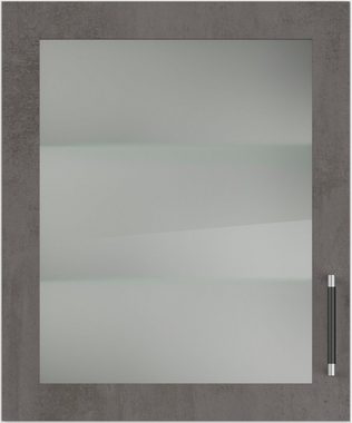 IMPULS KÜCHEN Glashängeschrank "Prag", Breite/Höhe: 60/72,3 cm vormontiert, mit Soft-Close, mit Glasdrehtür
