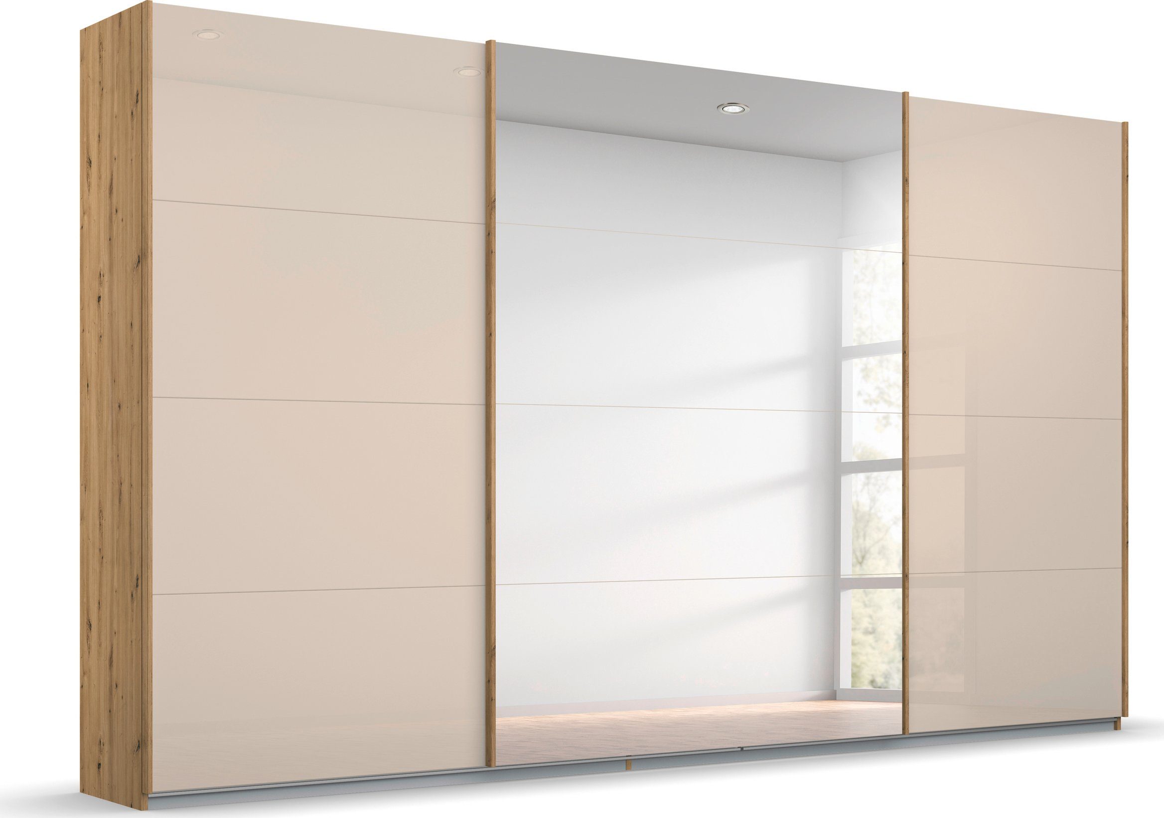 rauch Schwebetürenschrank "Kleiderschrank Schrank Garderobe KOLUNA mit Glas günstig online kaufen