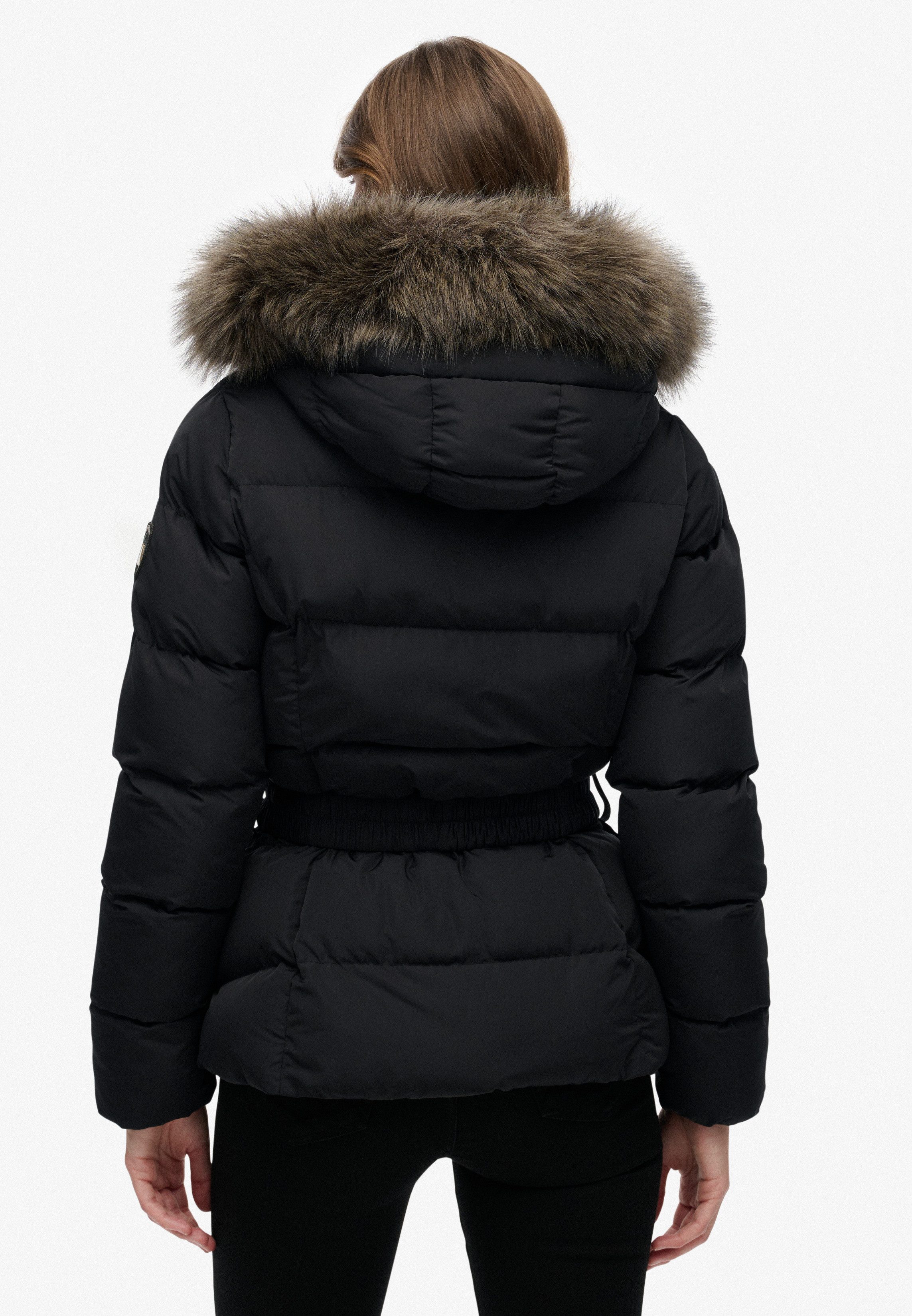 Superdry Steppjacke FUJI BELTED PUFFER mit Markenlabel, aus Polyester, Regular Fit – Bild 3 von 5