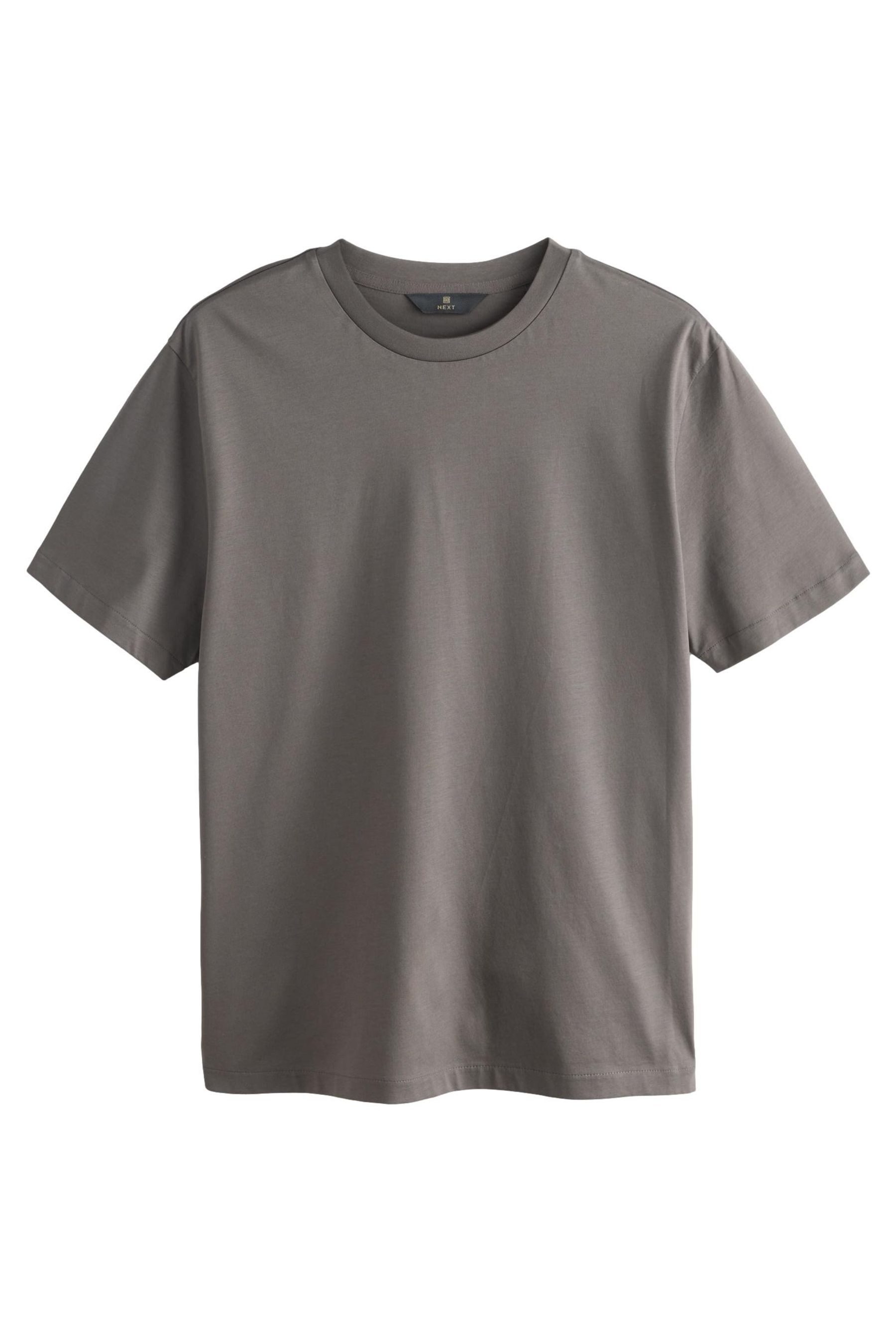 Next T-Shirt Leichtes, genopptes Modal-T-Shirt (1-tlg)
