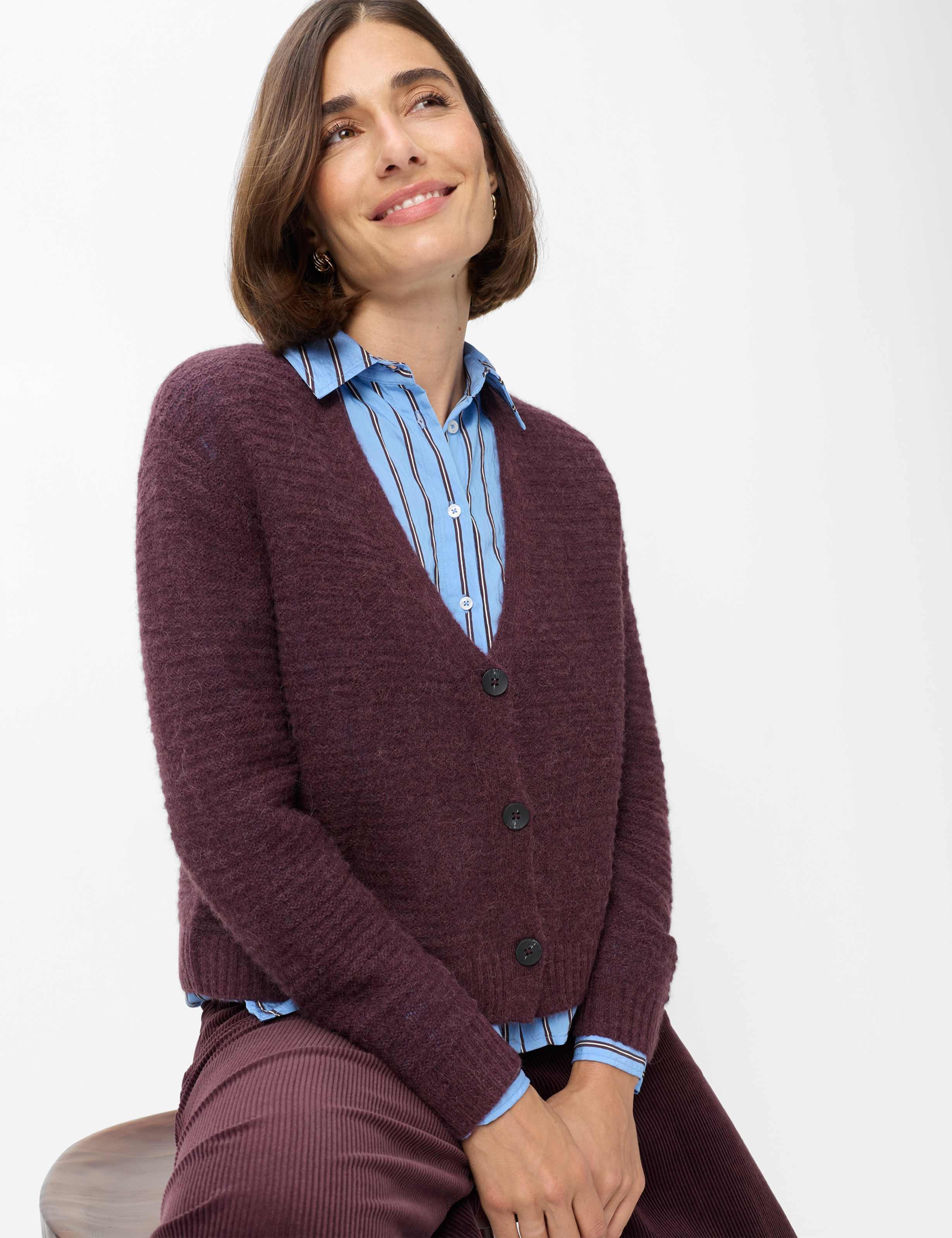 Brax Cardigan Style Strickjacke Strickjacke im Alpaka-Wollmix – Bild 3 von 5