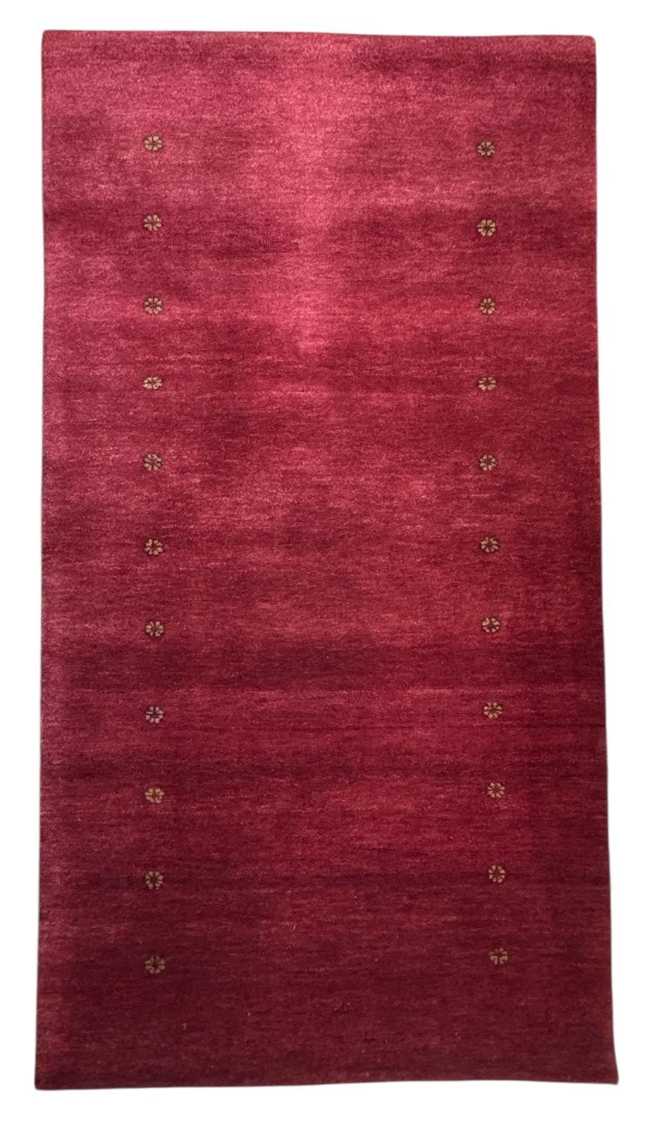 Rug Studios Teppich LORIBAFT NOMAD HANDGEKNÜPFT, Rechteckig, Höhe: 0 mm, Wohnzimmer, 90 x 160 cm, Rot