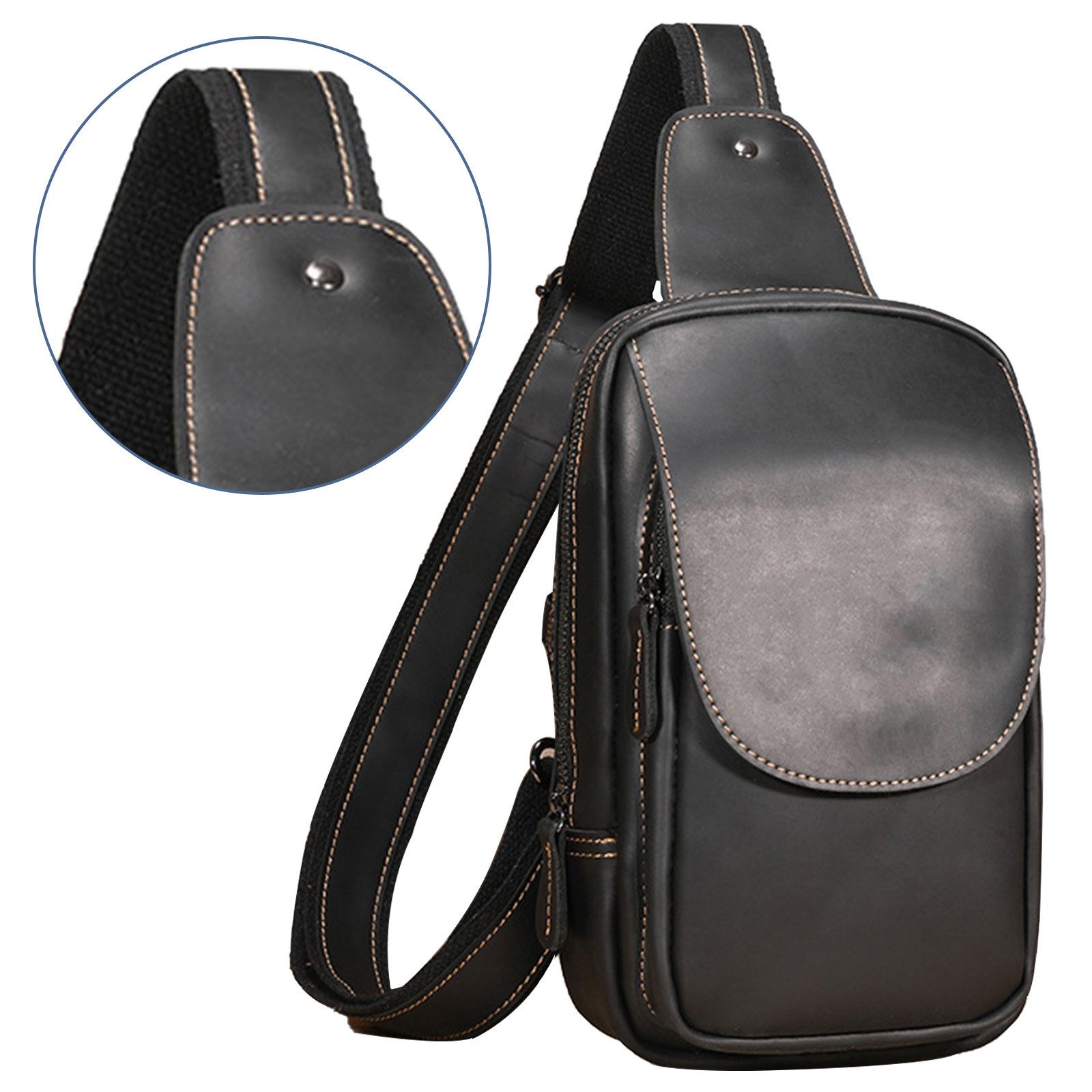 Schultertasche Brusttasche Sling Rucksack wasserdicht Anti-Diebstahl Tasche