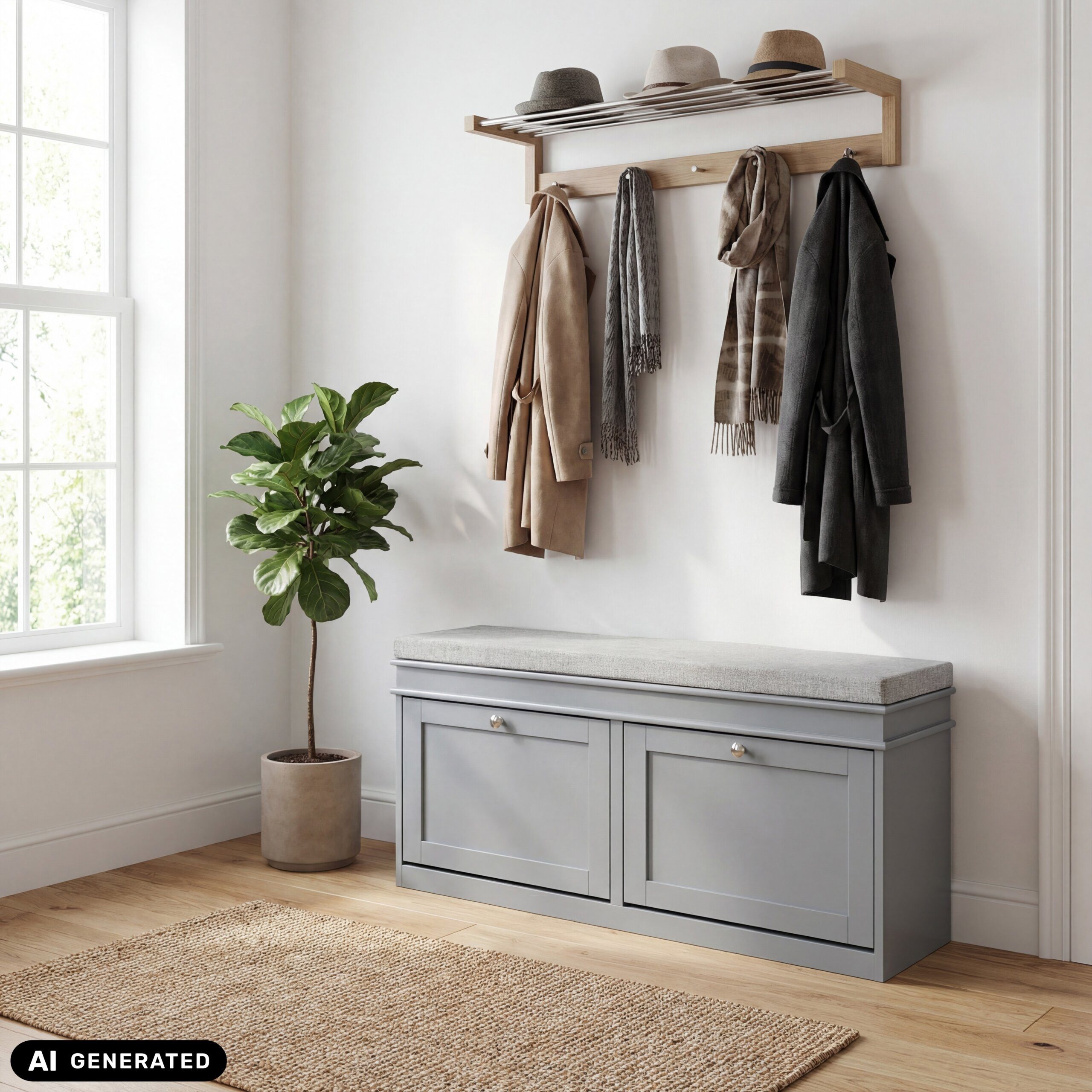 hjh LIVING Schuhschrank Estha 11 Kommode H/B/T: 52.0 x 104.0 x 24.0 cm Estha 11