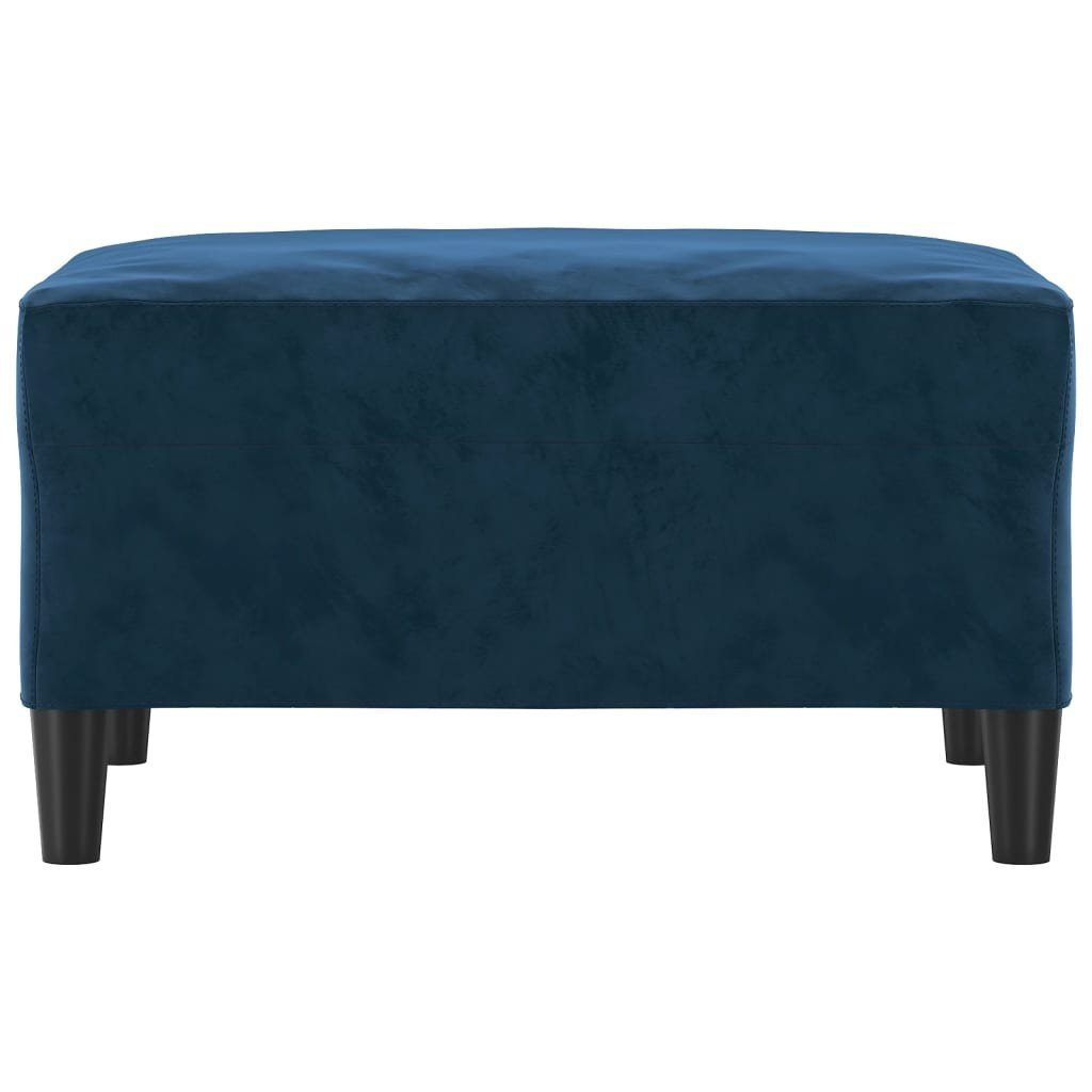 vidaXL Fußhocker 70 x 55 x 41 cm Fußhocker Blau 70x55x41 cm Samt