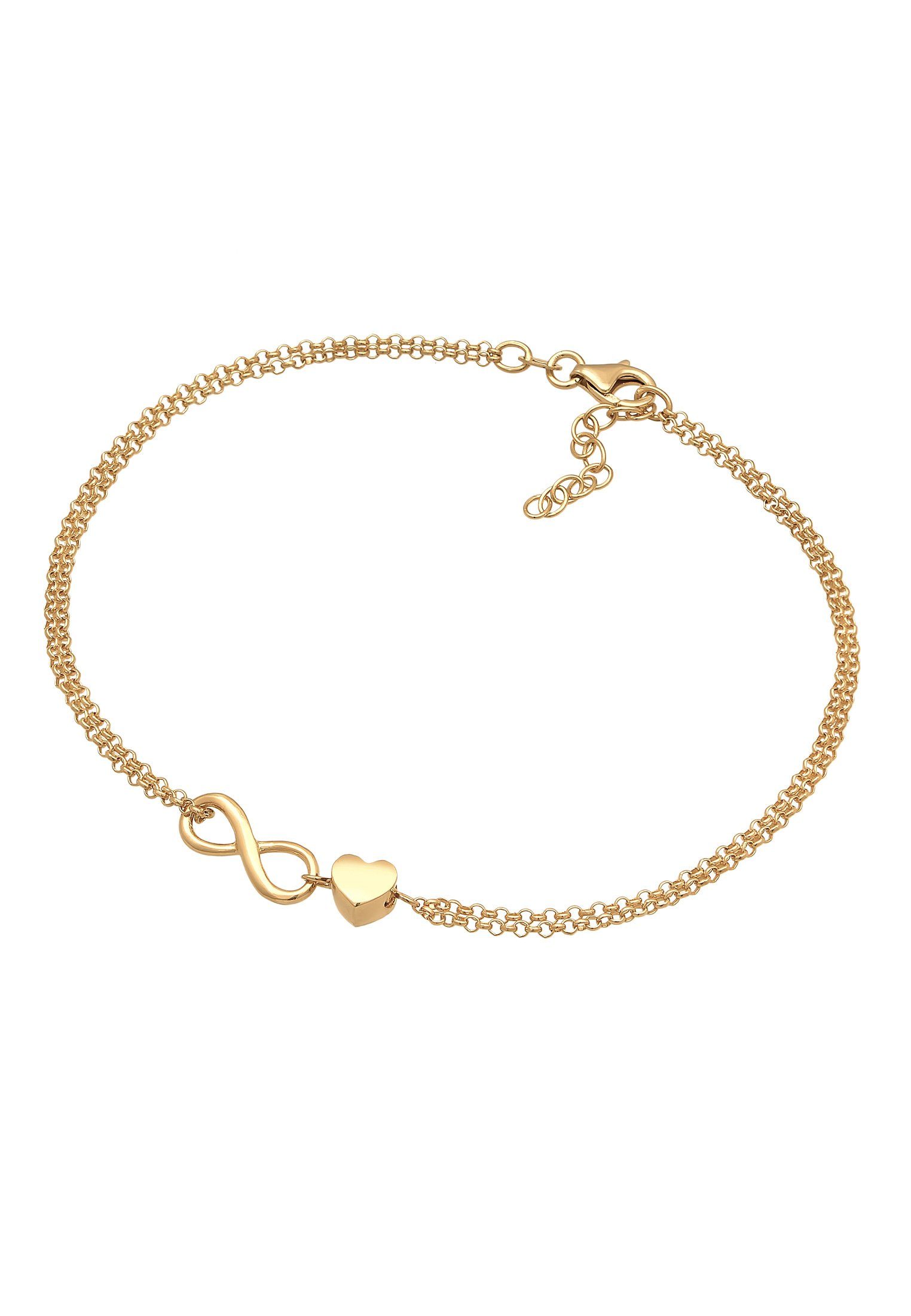 Elli Fußkette Herz Unendlichkeit Infinity 925 günstig online kaufen