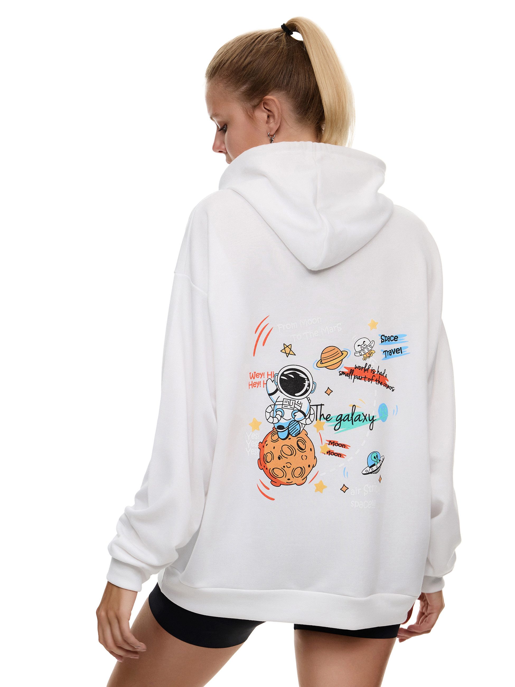Worldclassca Hoodie Worldclassca Oversized Print Hoodie günstig online kaufen