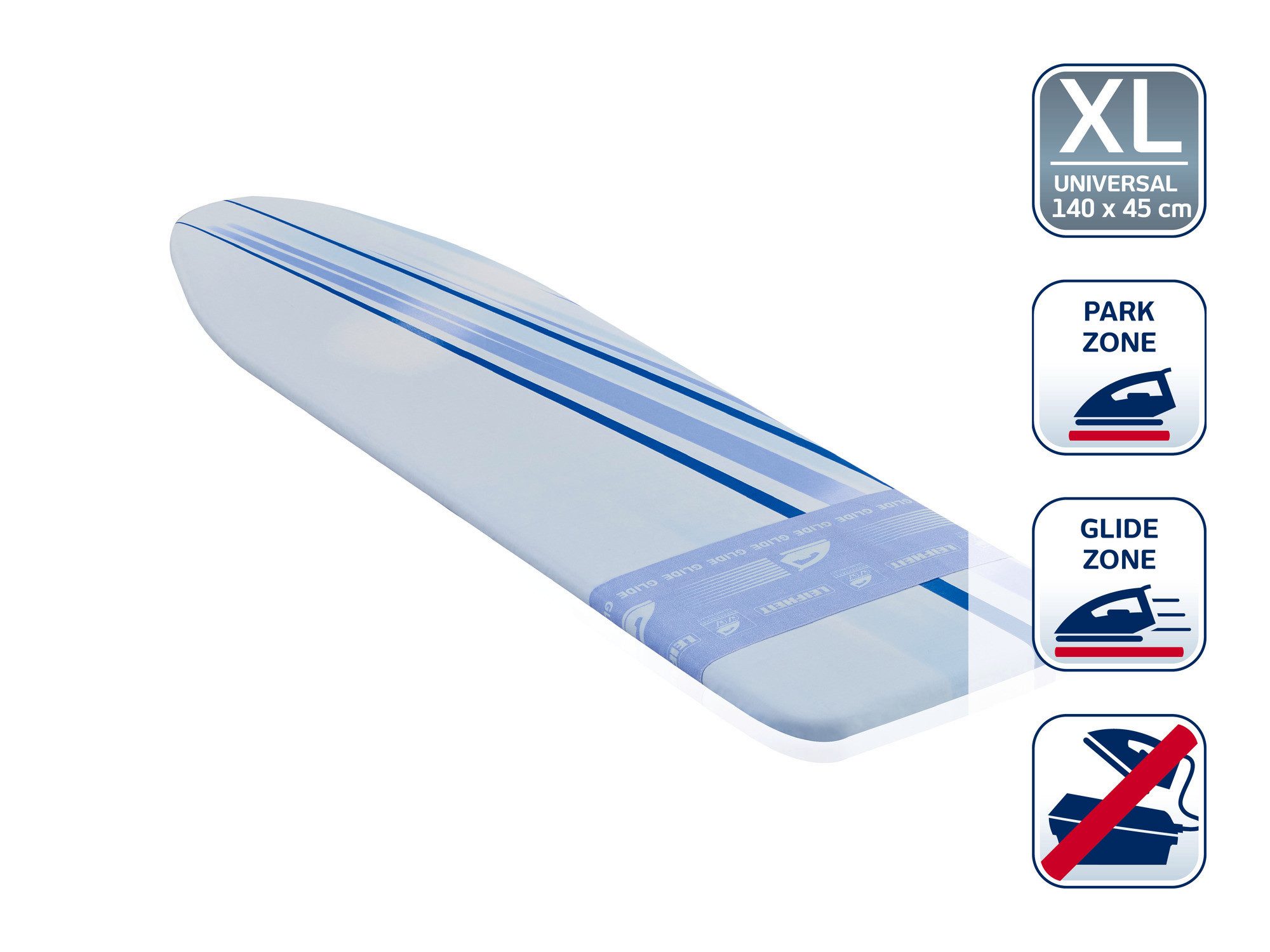 Leifheit Ersatz-Bügelbrettbezug Bügeltischbezug Thermo Reflect Glide & Park günstig online kaufen