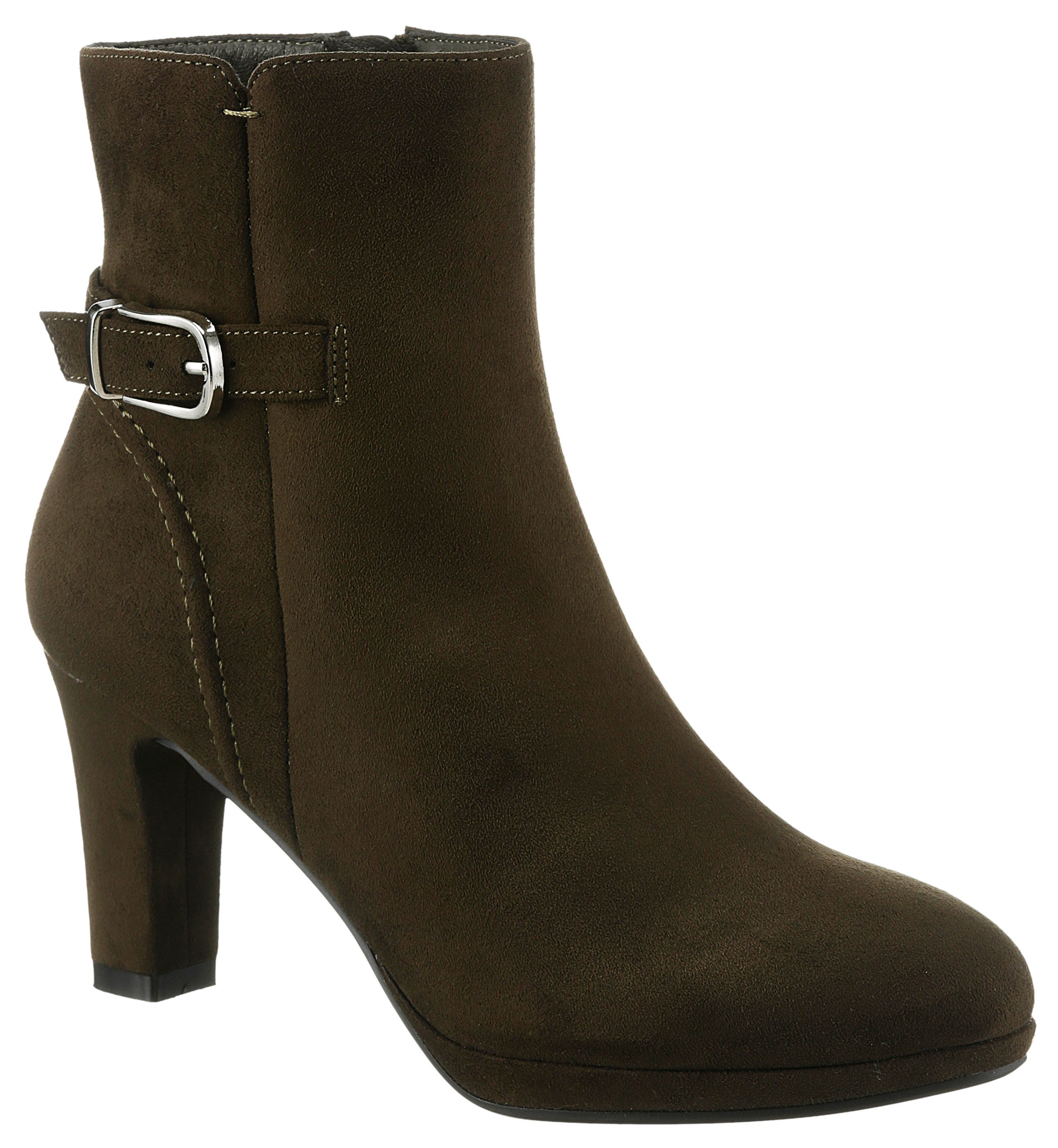 Aniston SHOES Stiefelette, Reißverschluss-Stiefelette, Trichterabsatz - günstig online kaufen
