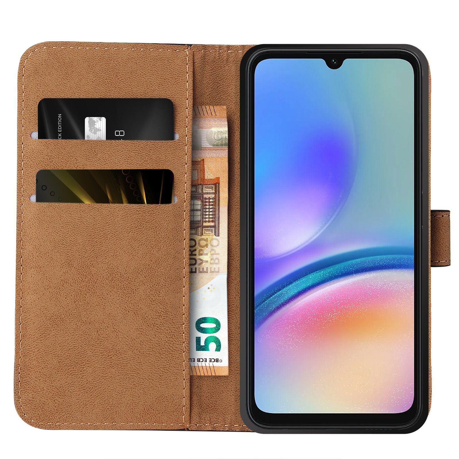 Tec-Expert Handyhülle Klapp Hülle für Samsung Galaxy A05s 6.7 Zoll, 6.7, Flip Case für Samsung Galaxy A05s