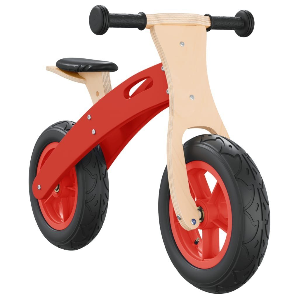 mit Laufrad für Kinder Tretfahrzeug Rot Luftreifen vidaXL