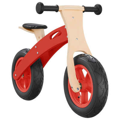 vidaXL Tretfahrzeug Laufrad für Kinder mit Luftreifen Rot