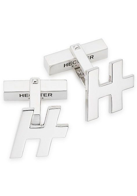 HECHTER PARIS Запонки Schmuck Geschenk Silber 925 Запонки Cufflink, mit Zirkonia (synth)