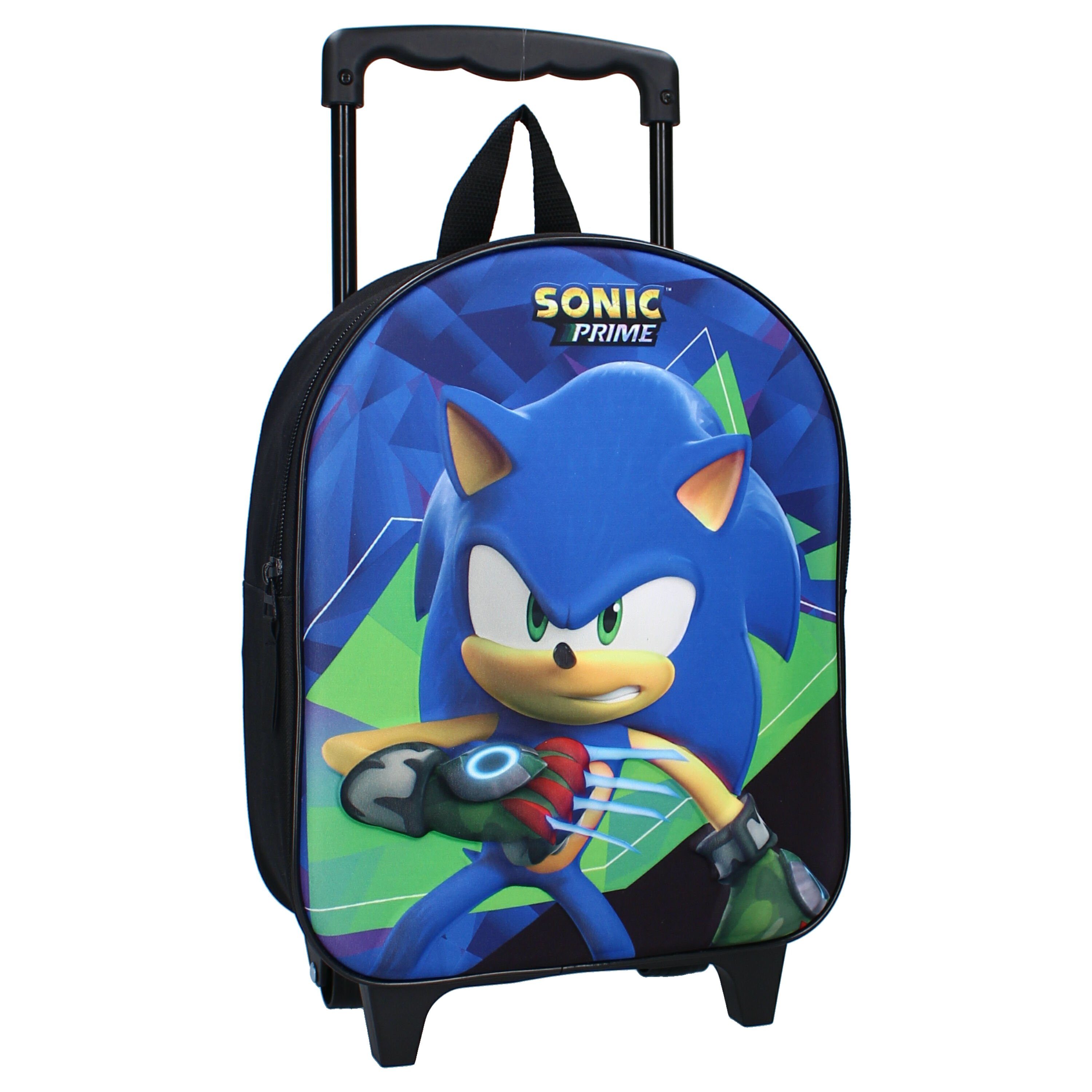 Vadobag Kinderrucksack Sonic 3D Trolley 32 cm Rucksack Wild Thing, Kinder Rollen Reisekoffer (115-3889), Handgepäck Koffer