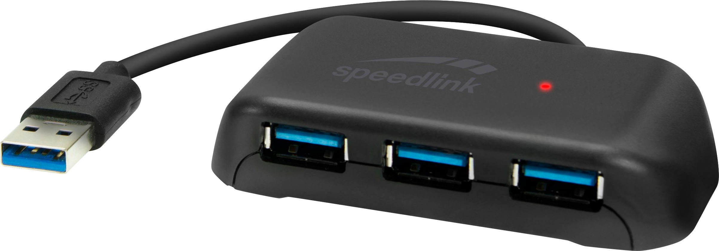 Speedlink SNAPPY EVO USB Hub, 4-Port, USB 3.0, USB 3.1 Gen 1, USB 3.2 Gen 1  USB-Adapter USB Typ A, passiv, Treiberlose Plug&Play-Installation