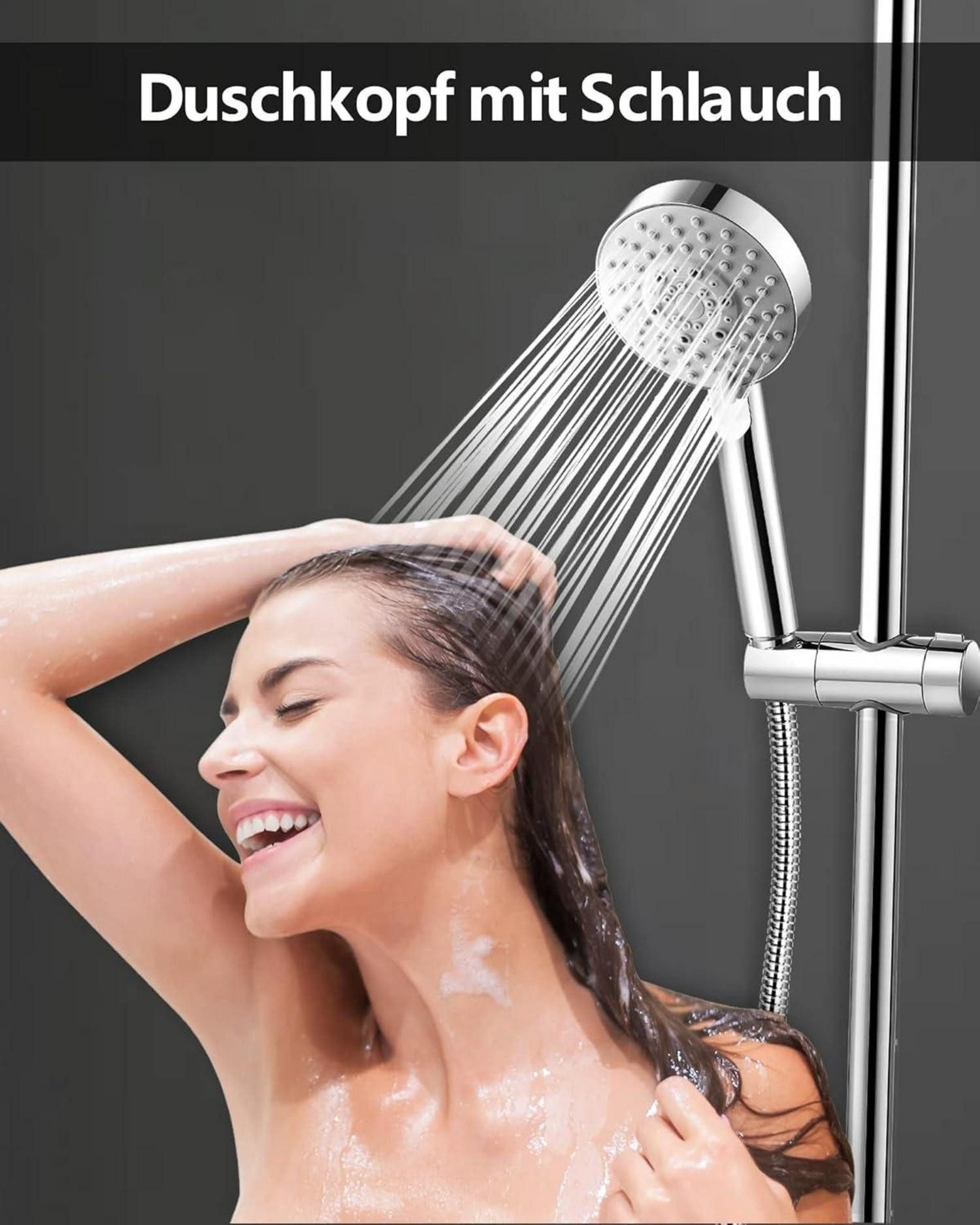 LuxusKollektion Handbrause Duschkopf Wassersparend mit Schlauch günstig online kaufen