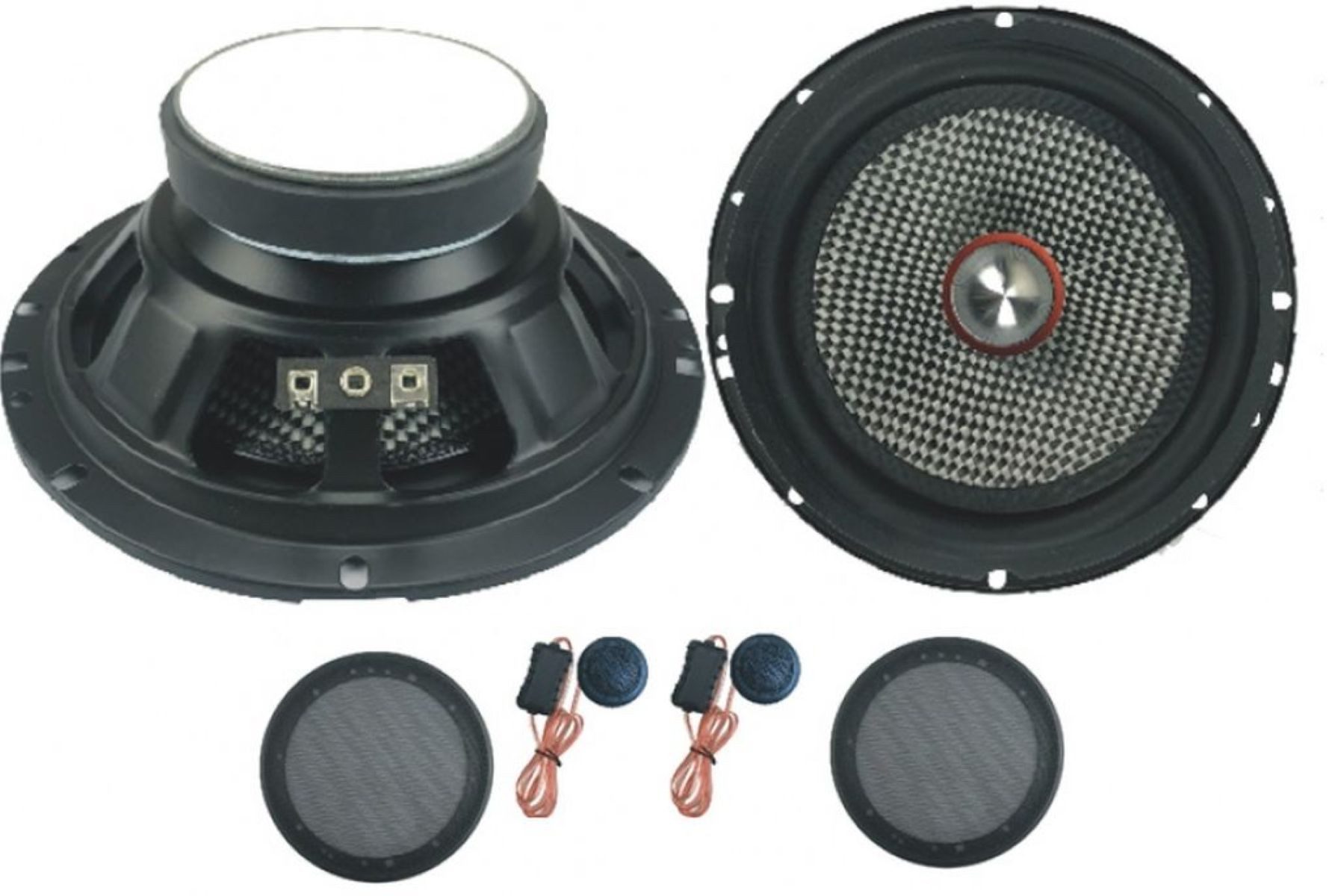 EXCALIBUR XT170C-SQ 2-Wege 16,5cm Kompo Lautsprecher System Auto-Lautsprecher (75 W, Excalibur XT170C-SQ 2-Wege 16,5cm Kompo Lautsprecher System)