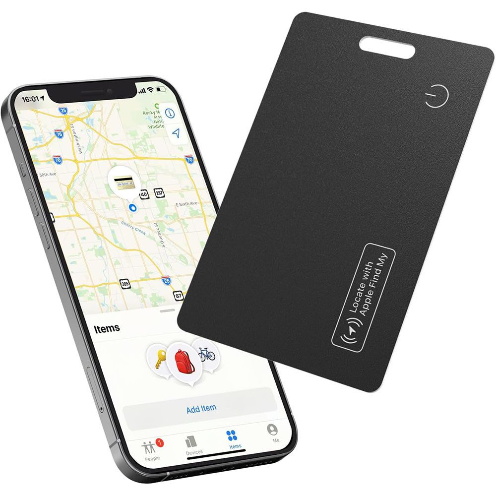 TUWENA Slim Wallet Tracker Card, wiederaufladbare Geldbörsenfinder Gps трекер