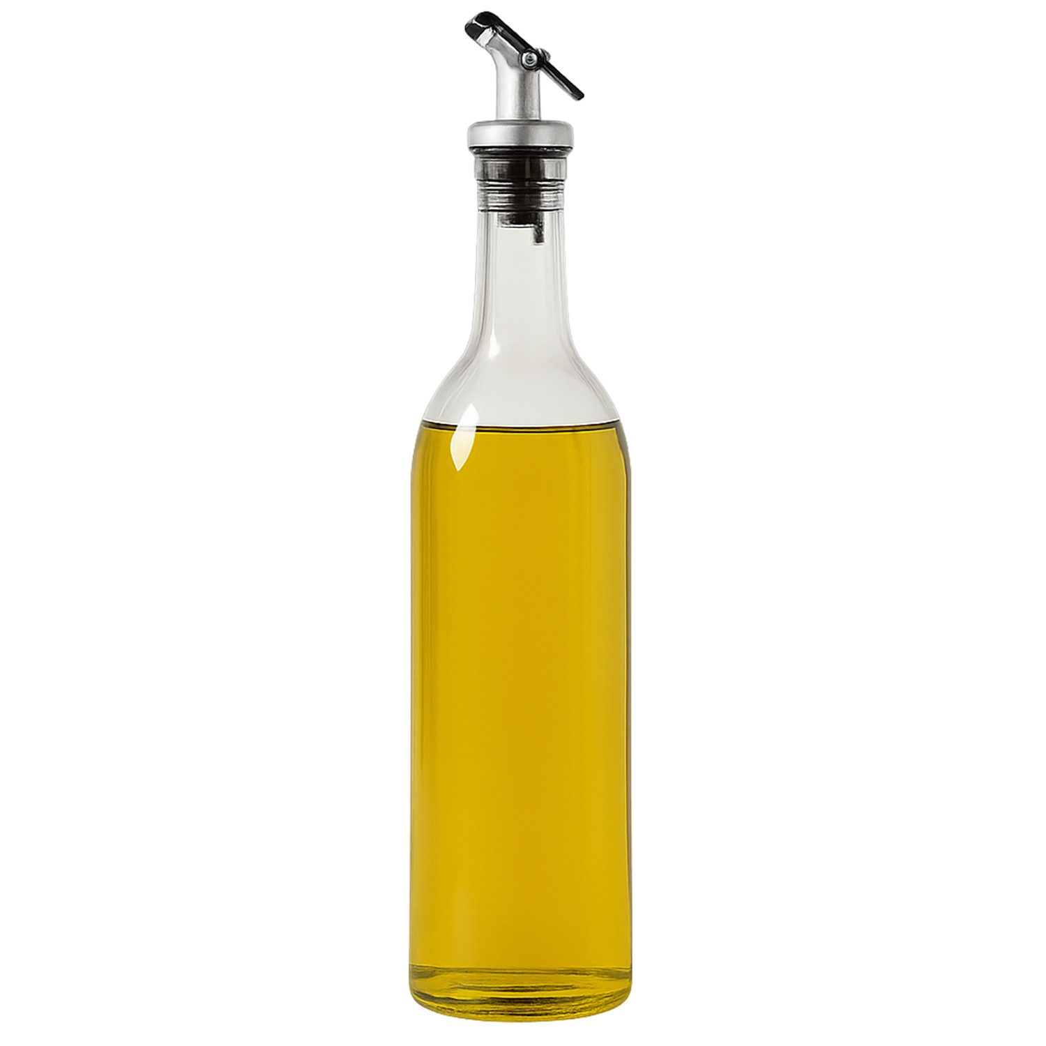 Jungengel Menage-Set 2er-Set 750 ml Öl- und Essigflaschen mit Holzständer, (2-tlg), Transparente Glasflaschen mit Metall-Ausgießer