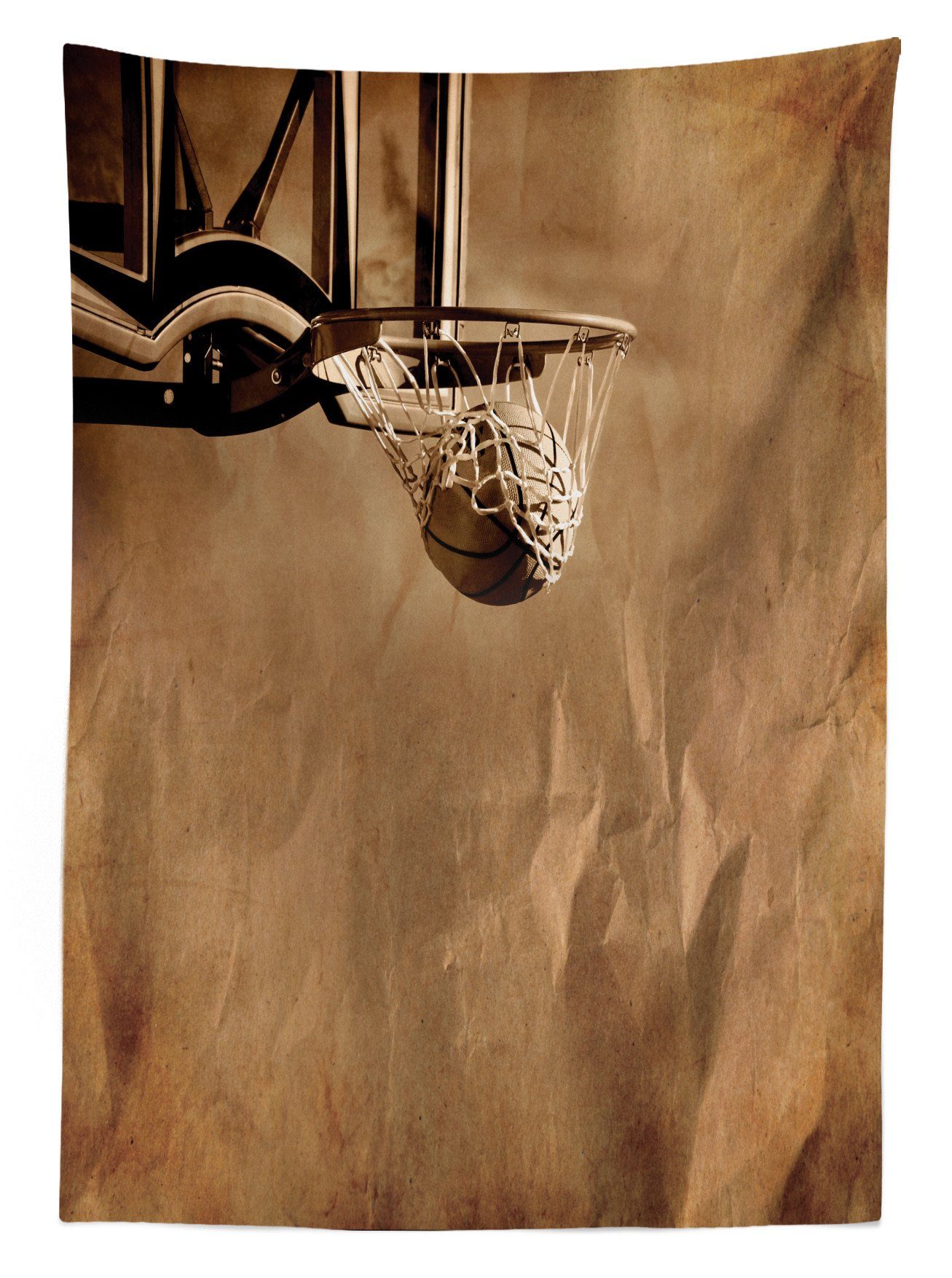 den Bereich Abakuhaus geeignet Für Klare Farbfest Außen in Waschbar Ball Tischdecke Basketball der Nettowertung Farben,