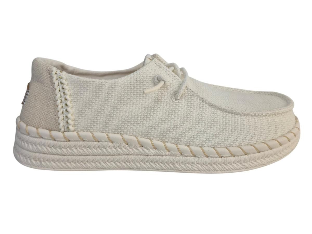 Hey Dude wendy espadrille woven white Slipper