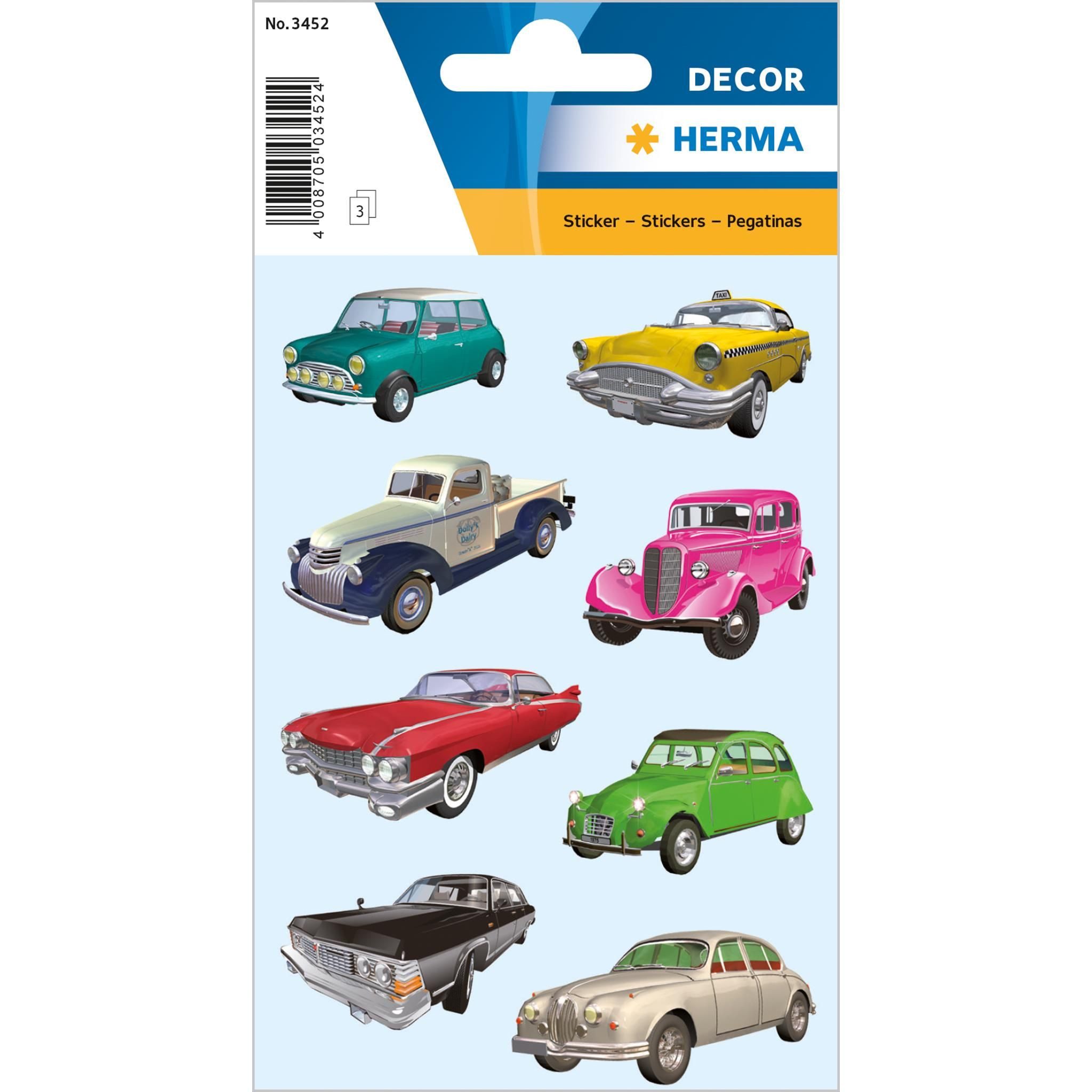 HERMA Sticker Herma Sticker DECOR Nostalgieautos 3 Bl