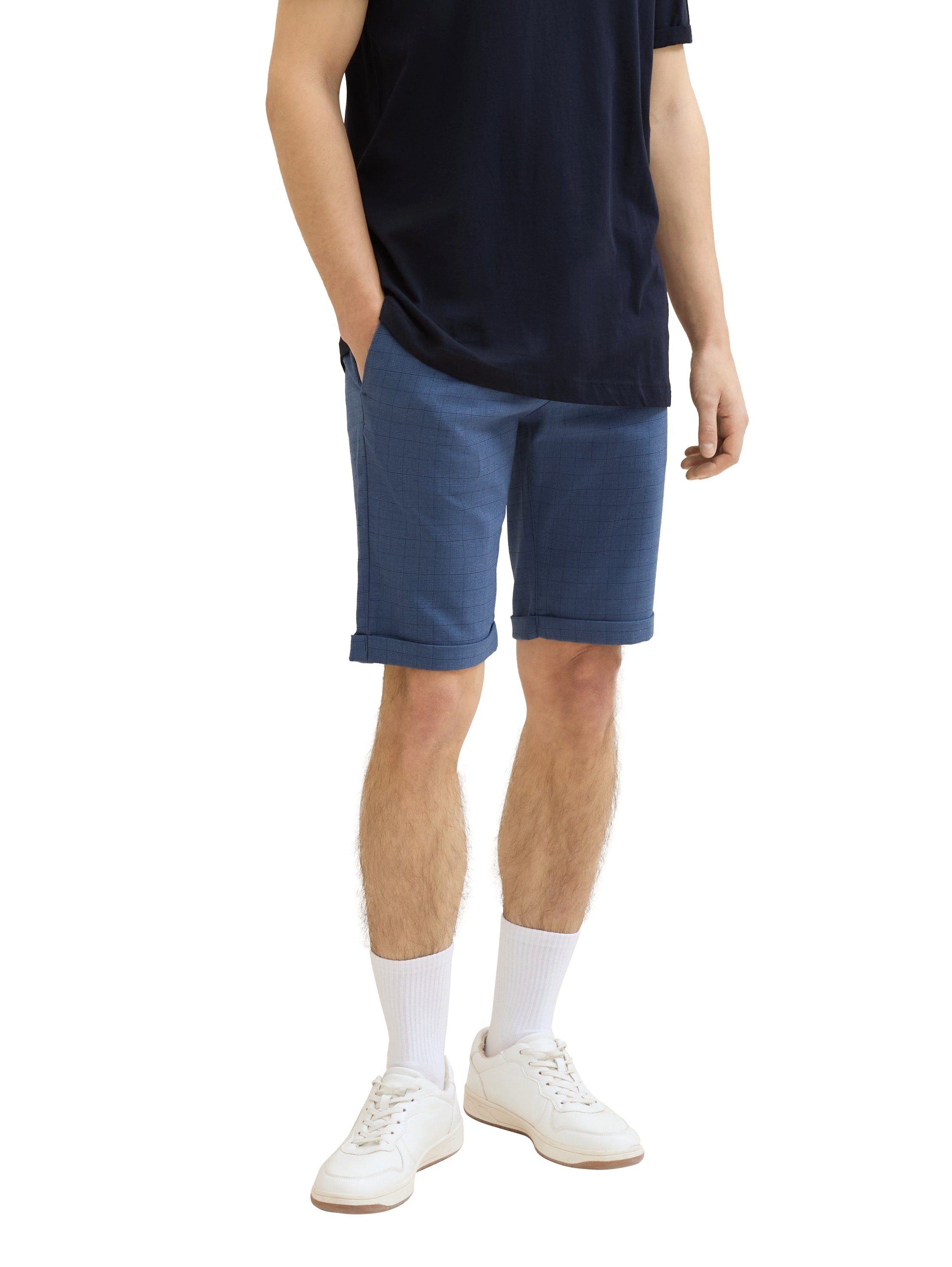 TOM TAILOR Denim Chinoshorts in karierter Optik