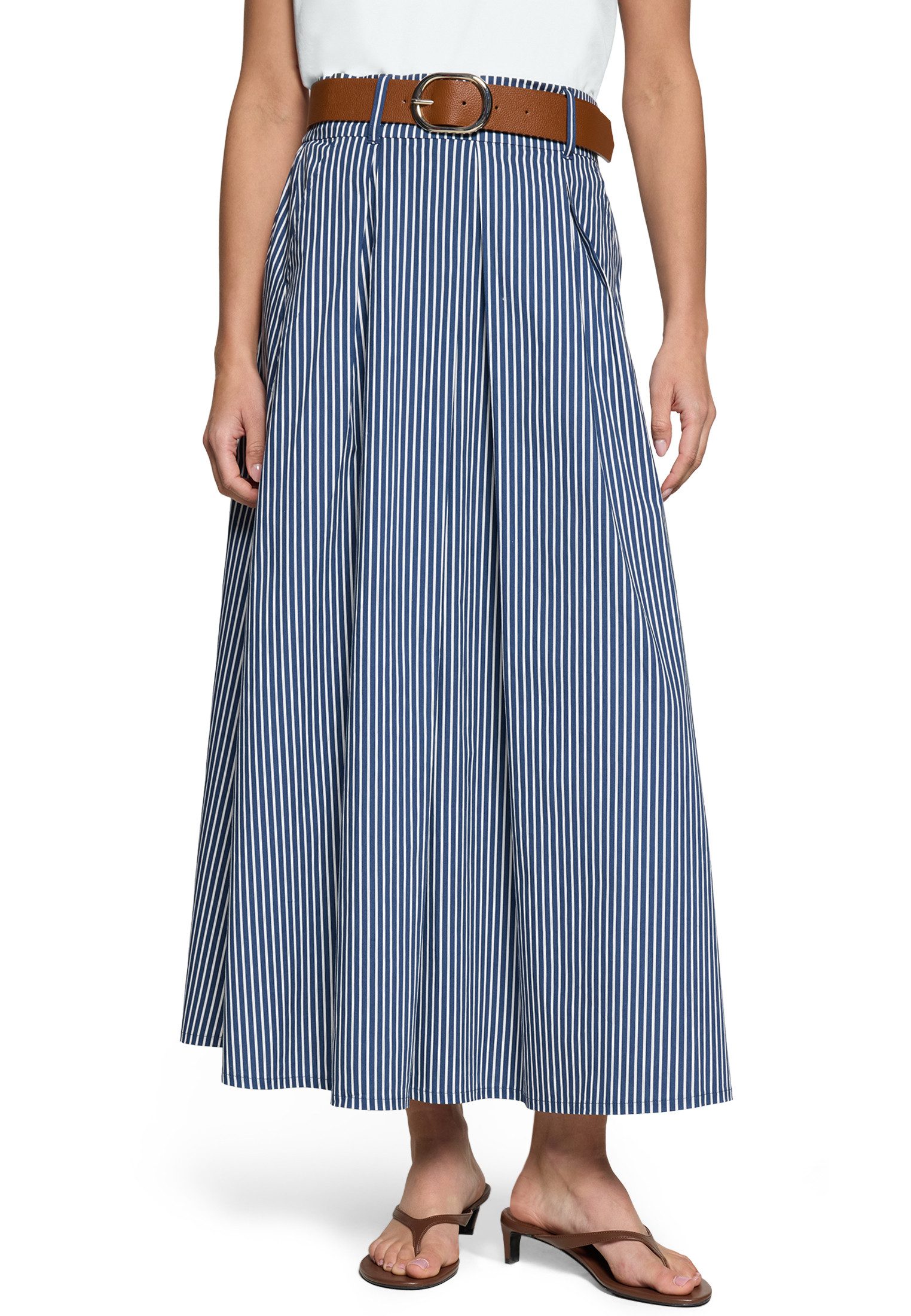 Zero Maxirock Damen mit Gürtel Gürtel