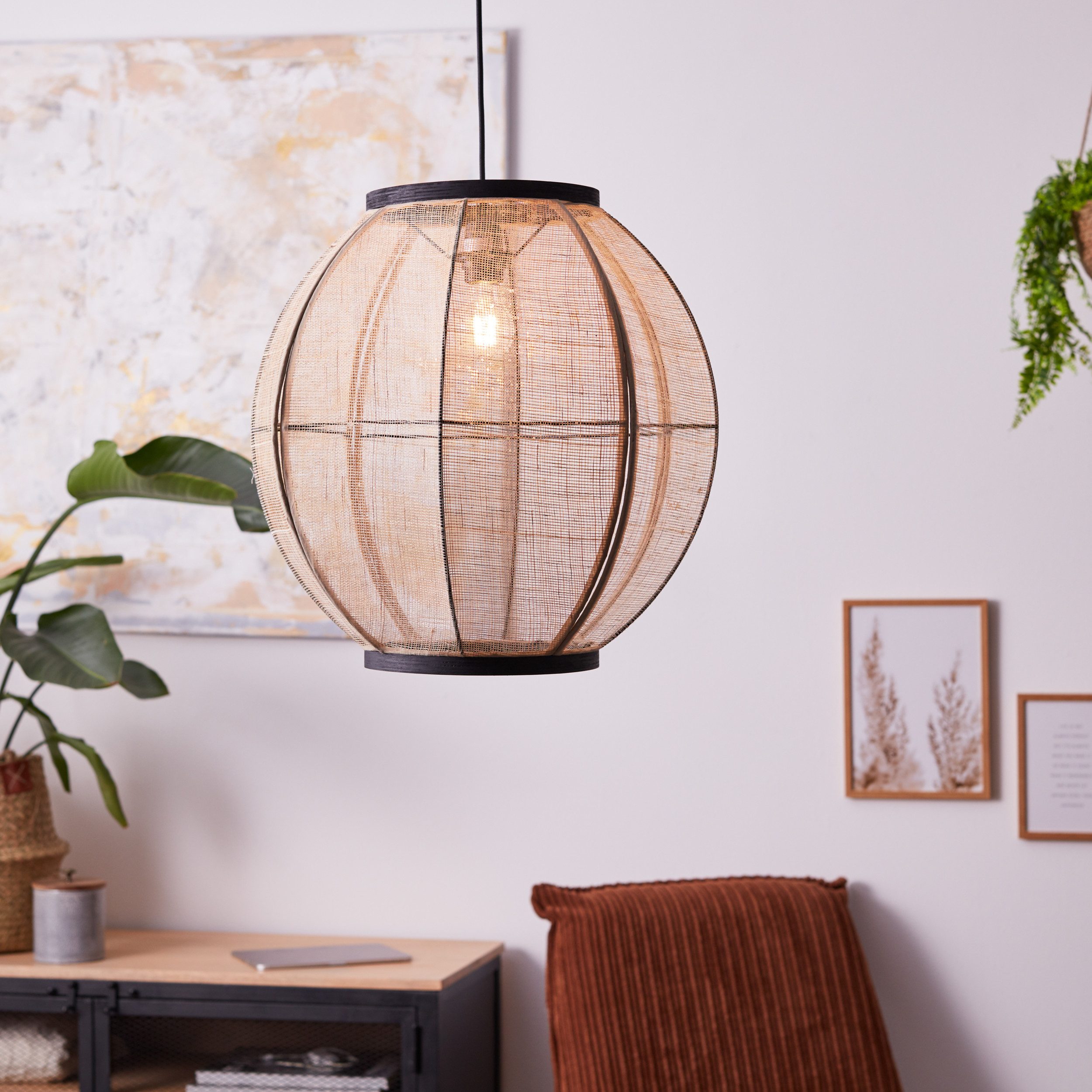 Lightbox Pendelleuchte, ohne Leuchtmittel, Hängelampe, Ø günstig online kaufen