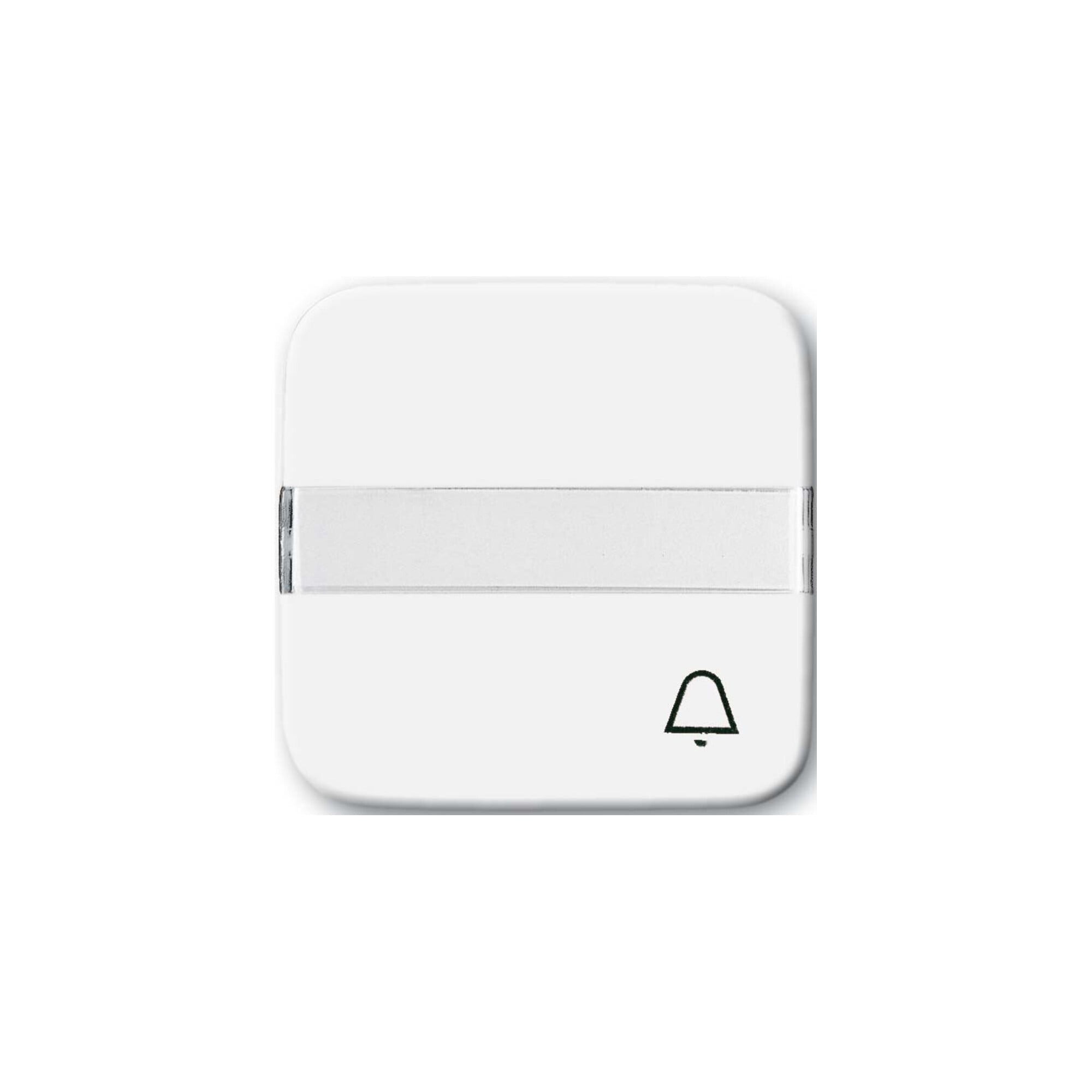 Busch-Jaeger Abdeckplatte Busch-Jaeger Wippe aws Symbol Klingel m.Beschriftungsfeld 2506 N/KI-21