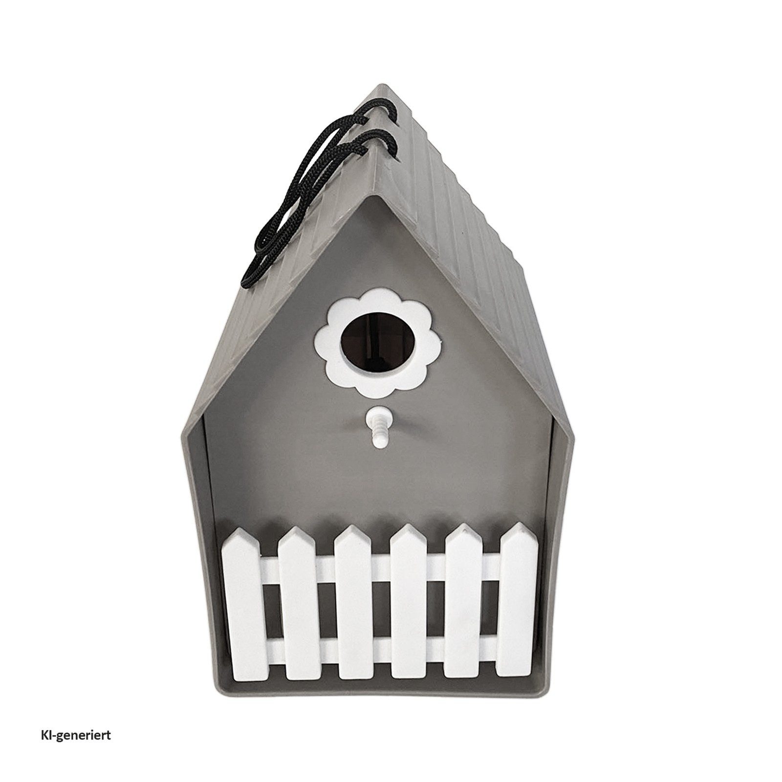 HTI-Living Vogelhaus Vogelhaus Nessa Grau, Nistkasten Kunststoff