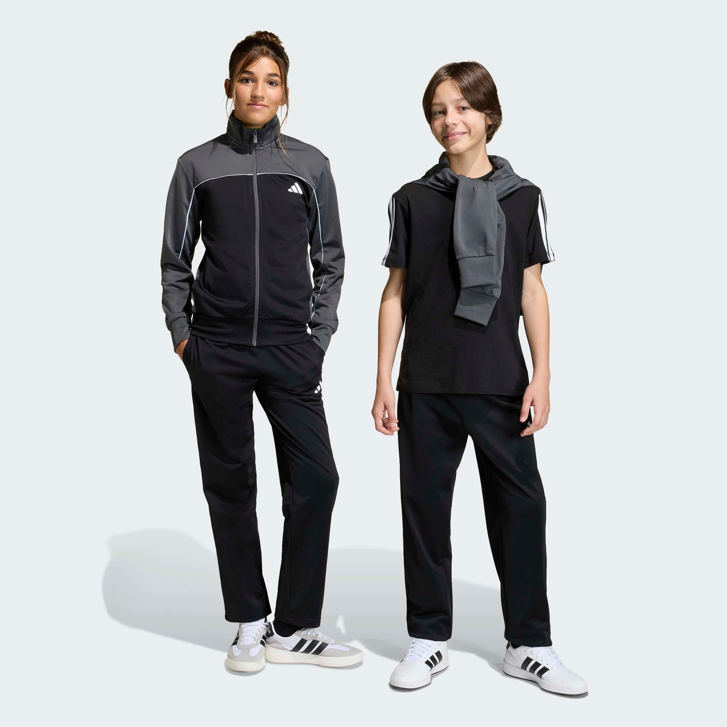 adidas Sportswear Trainingsanzug J CP TR TS (2-tlg), für Kinder und Teens, zweiteiliges Set, mit Stehkragen